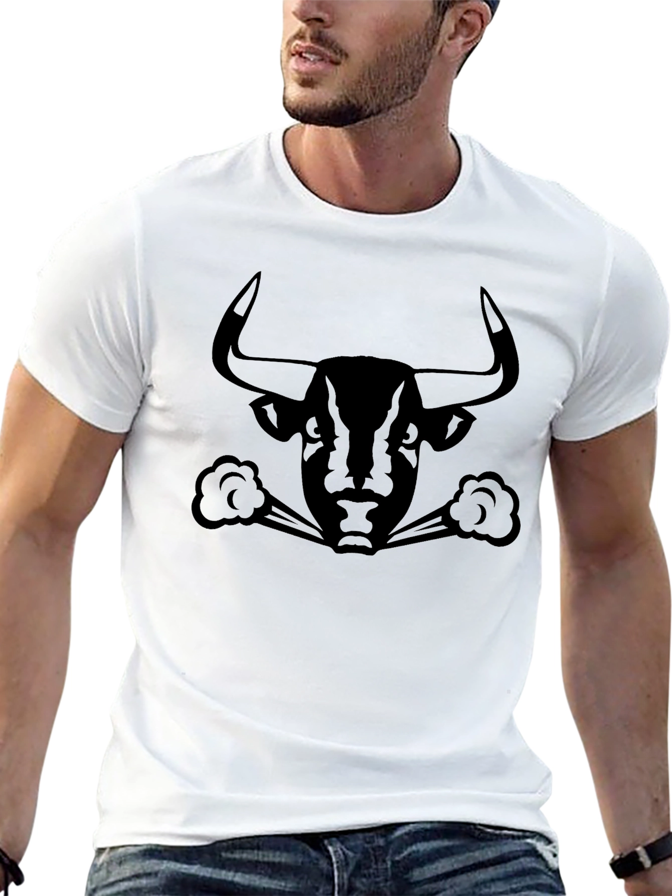 Black Bull Graphic Tee - Bold & Stylish