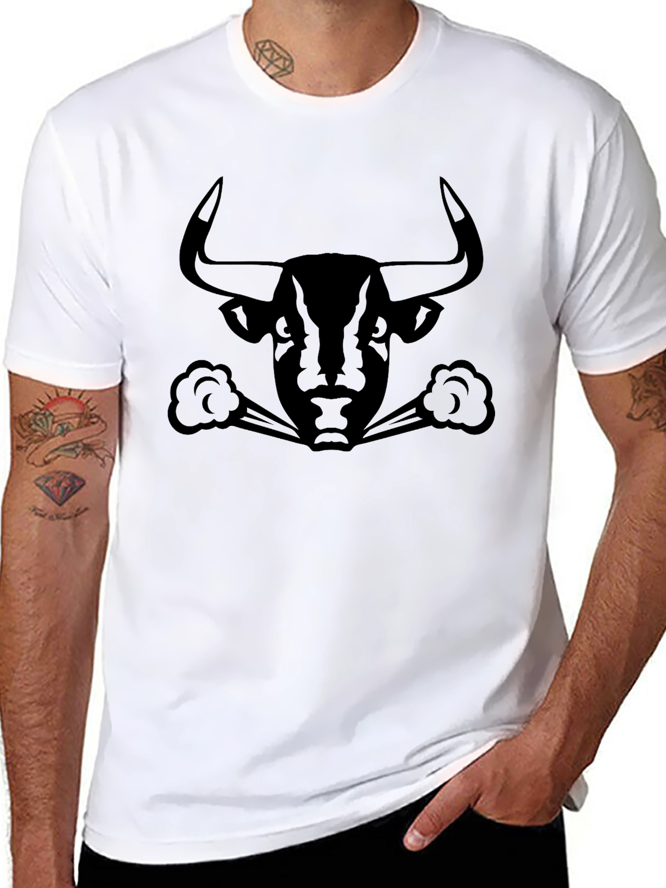Black Bull Graphic Tee - Bold & Stylish