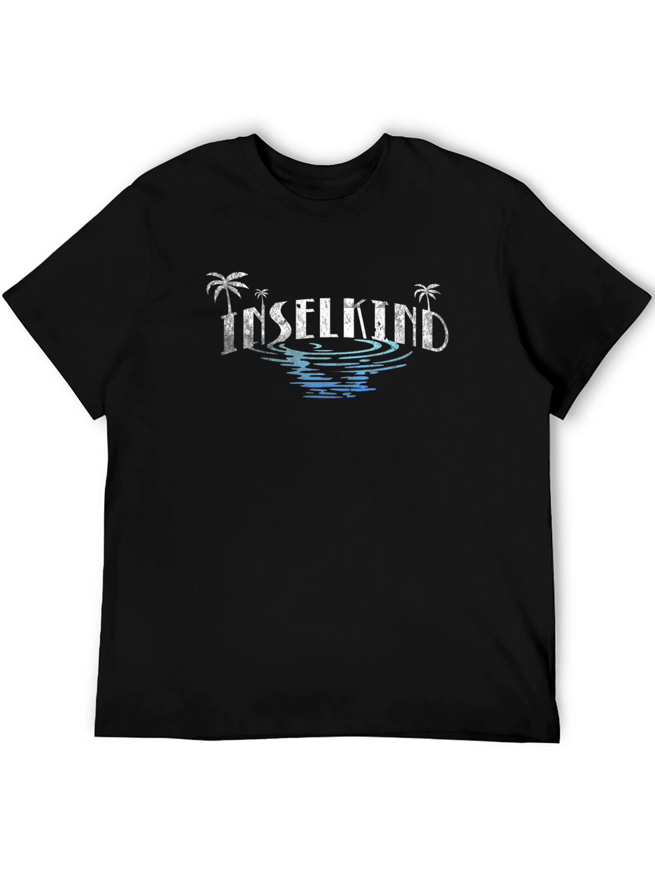 Inselkind Graphic Print Black T-Shirt