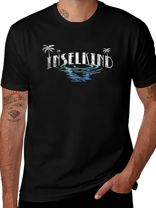 Inselkind Graphic Print Black T-Shirt