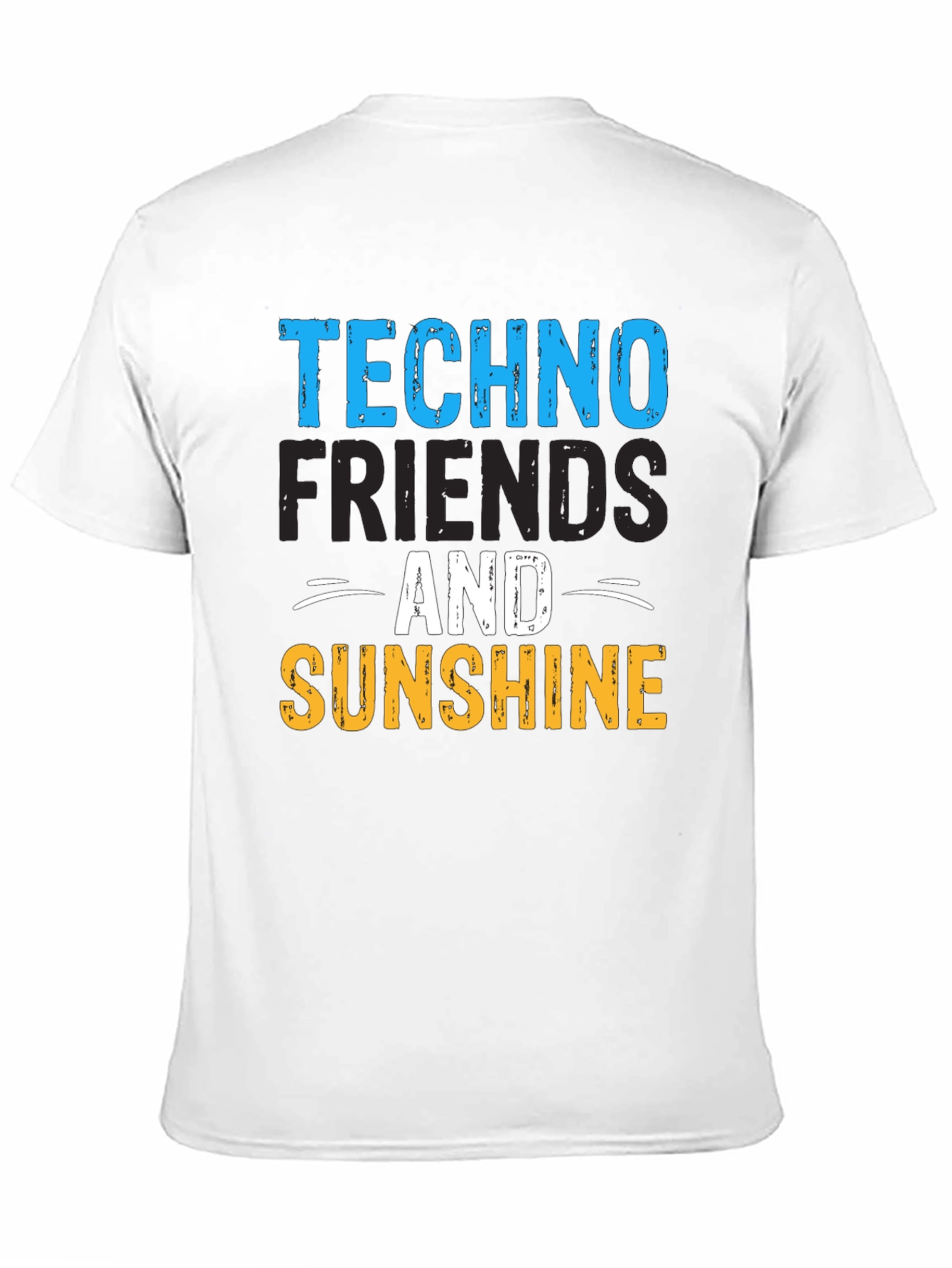 Techno Friends & Sunshine Graphic T-Shirt