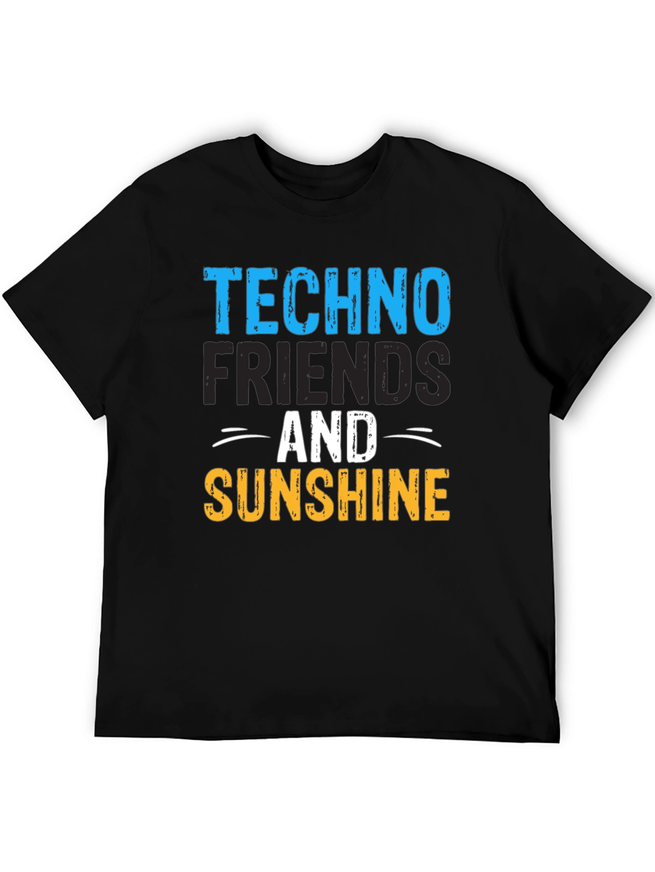 Techno Friends & Sunshine Graphic T-Shirt