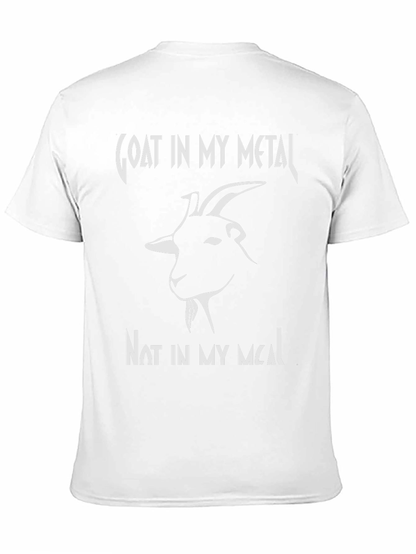Goat In My Metal T-Shirt - Funny Graphic Tee