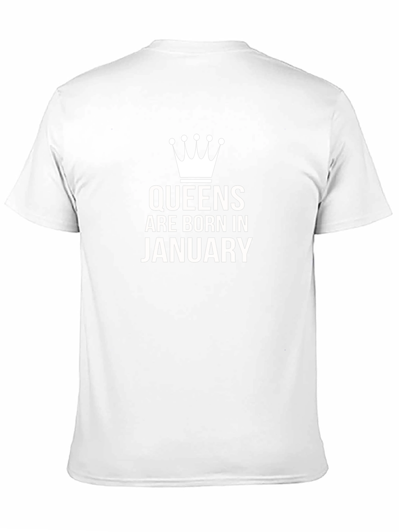 Queens Born In January - Black T-Shirt