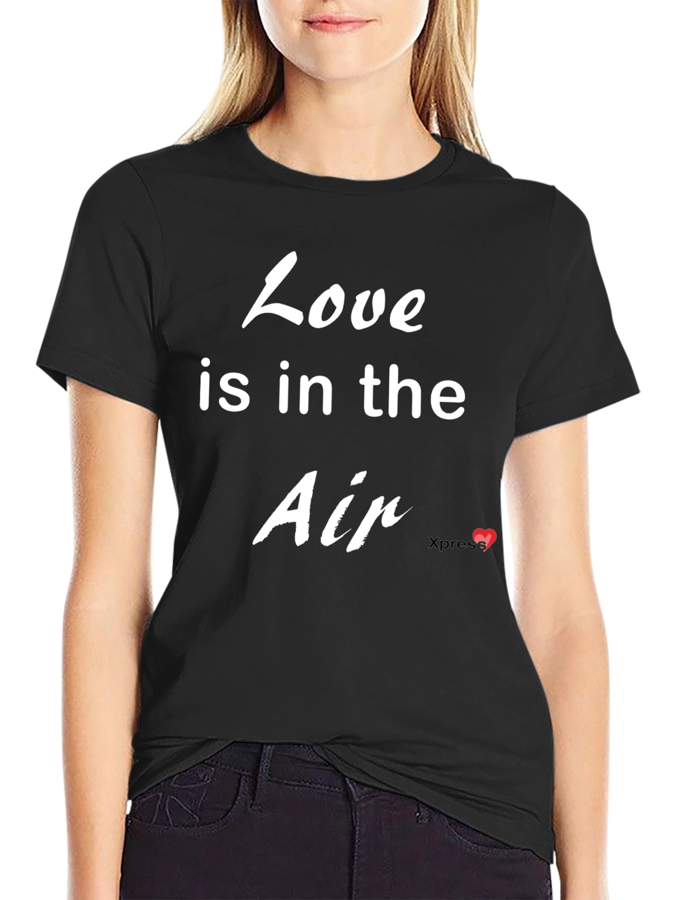 Love is in the Air Black Graphic Tee