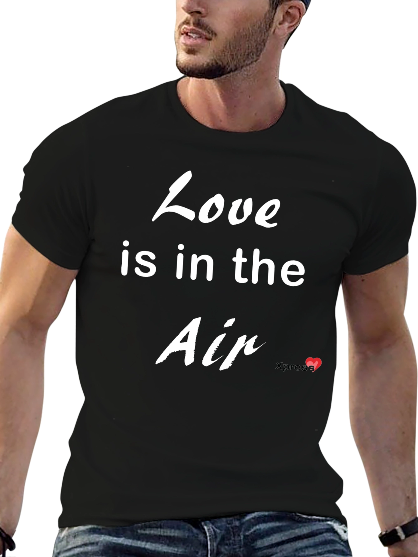 Love is in the Air Black Graphic Tee
