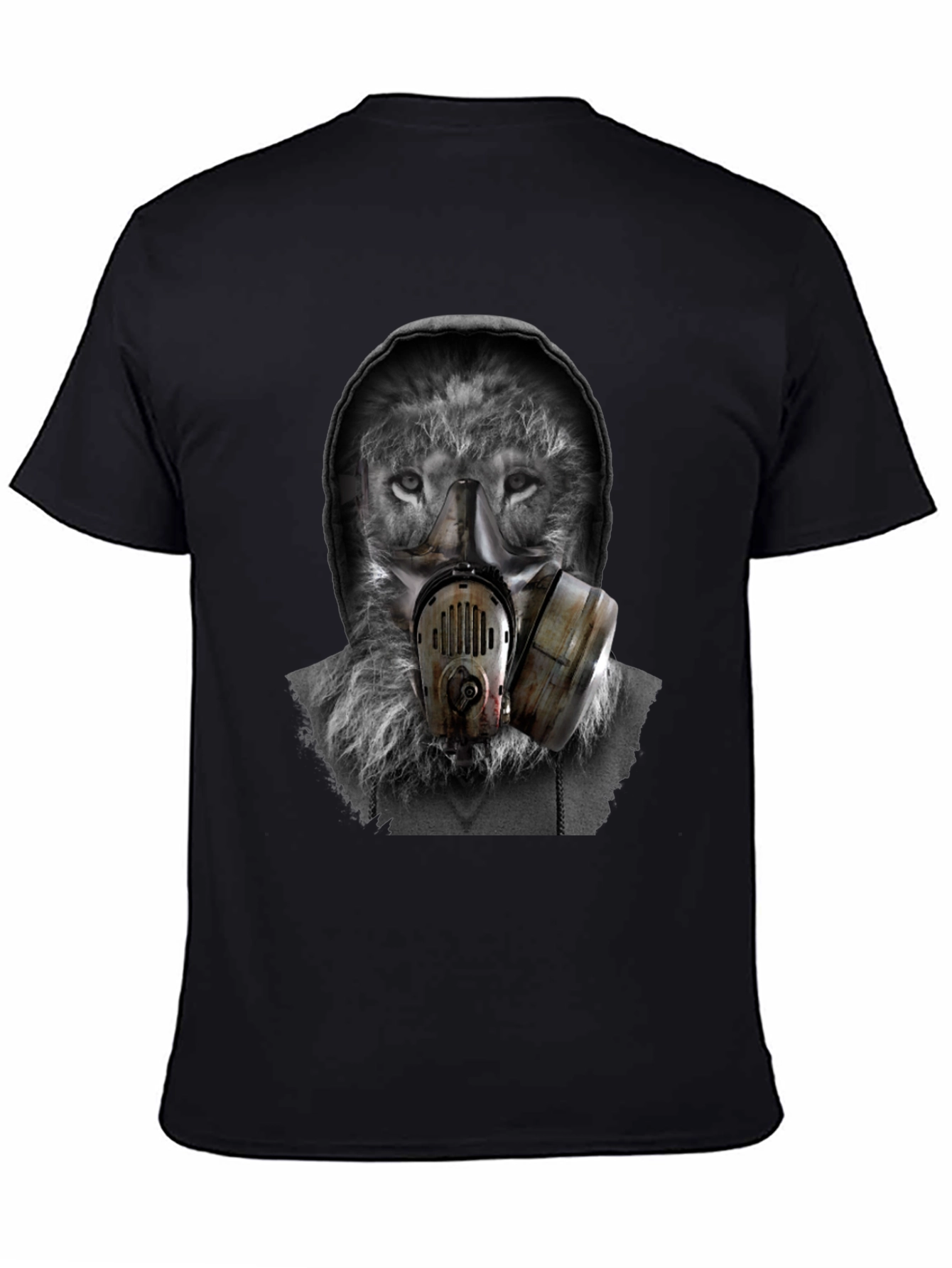 Wolf Gas Mask Graphic T-Shirt - Urban Style