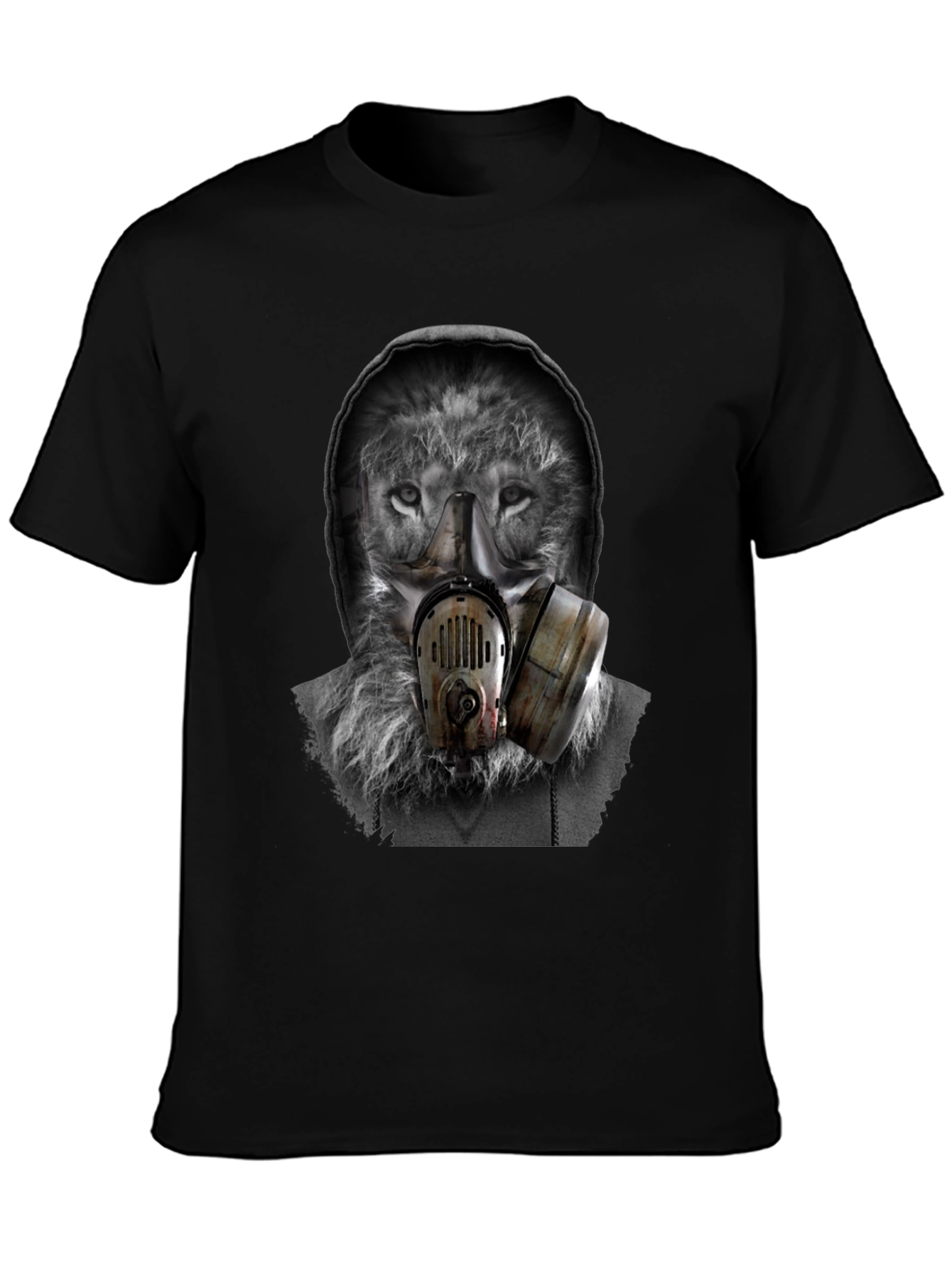 Wolf Gas Mask Graphic T-Shirt - Urban Style