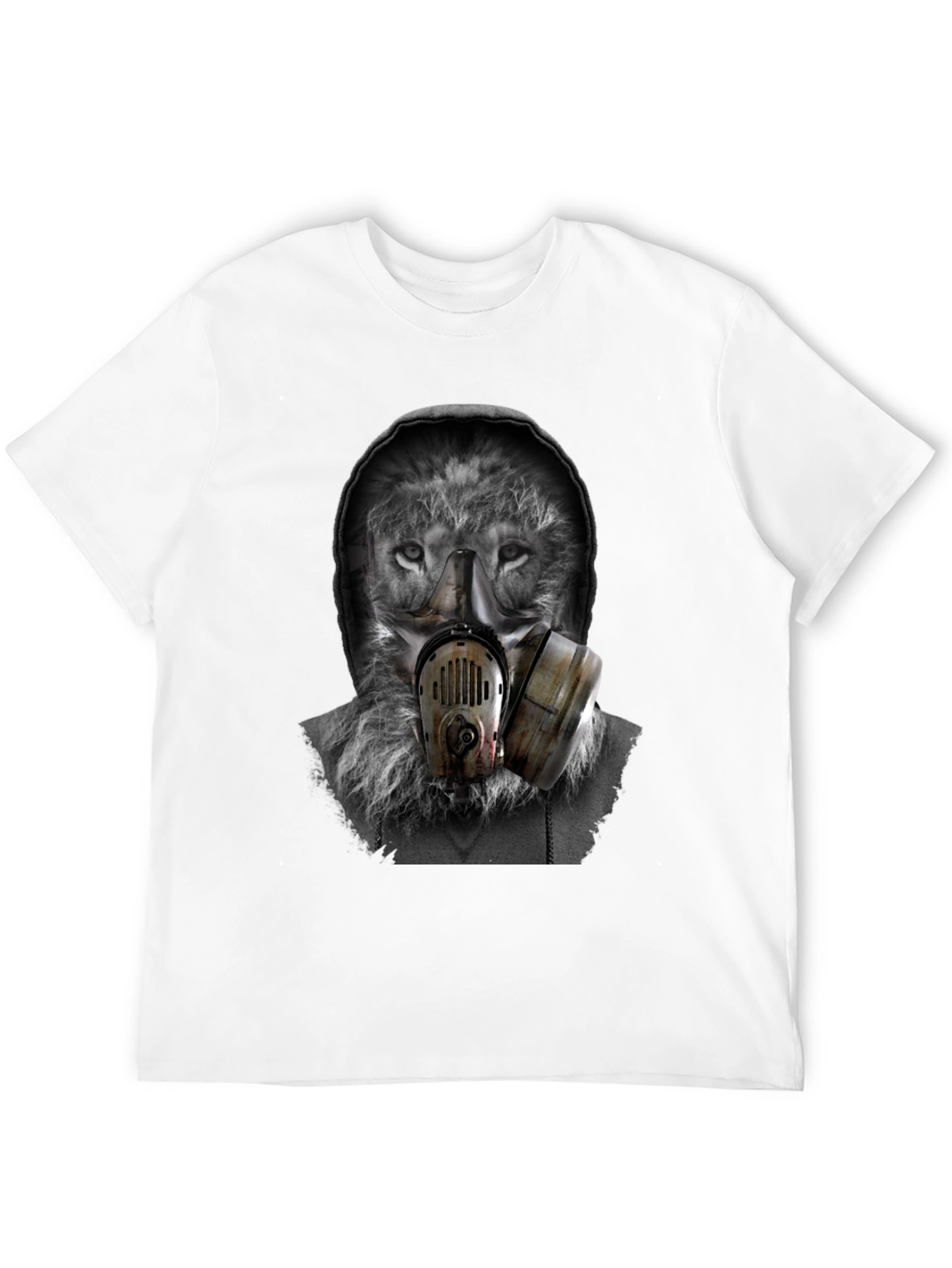 Wolf Gas Mask Graphic T-Shirt - Urban Style