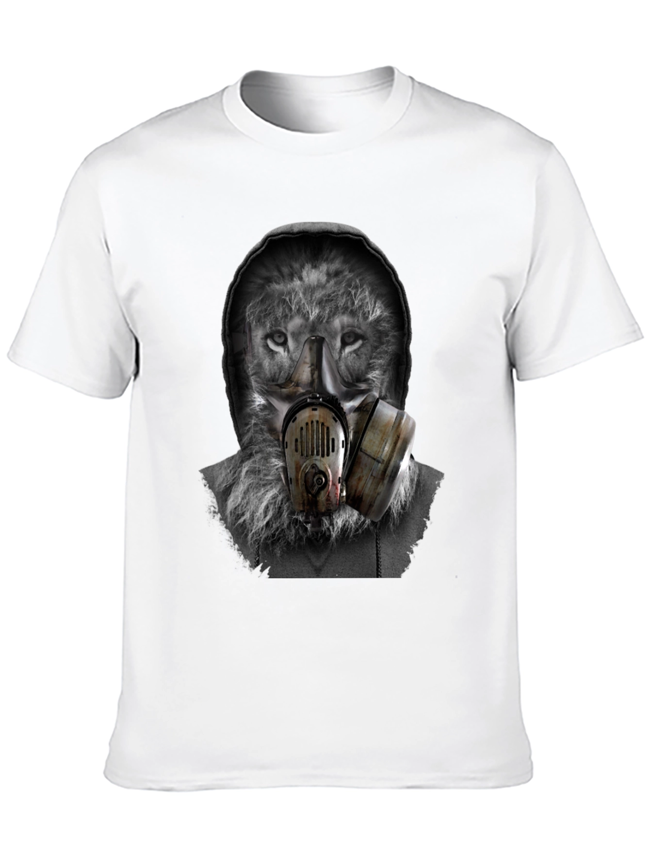 Wolf Gas Mask Graphic T-Shirt - Urban Style