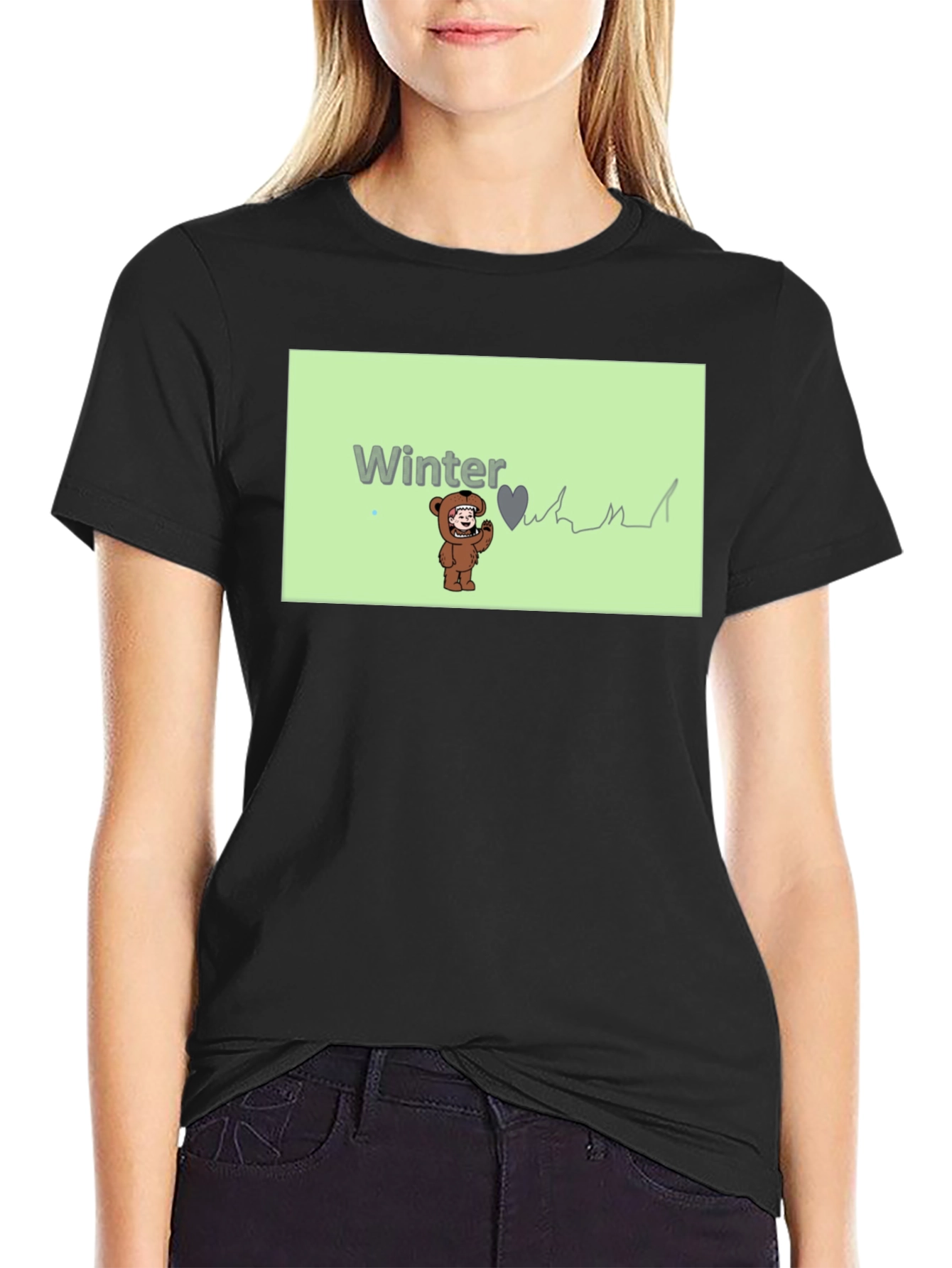 Winter Love Bear Graphic Tee