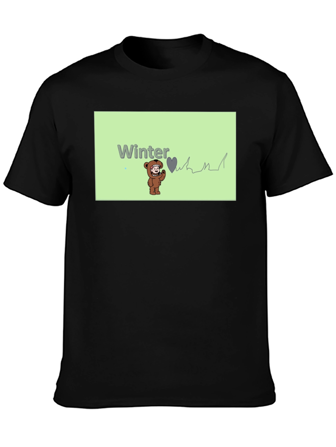 Winter Love Bear Graphic Tee
