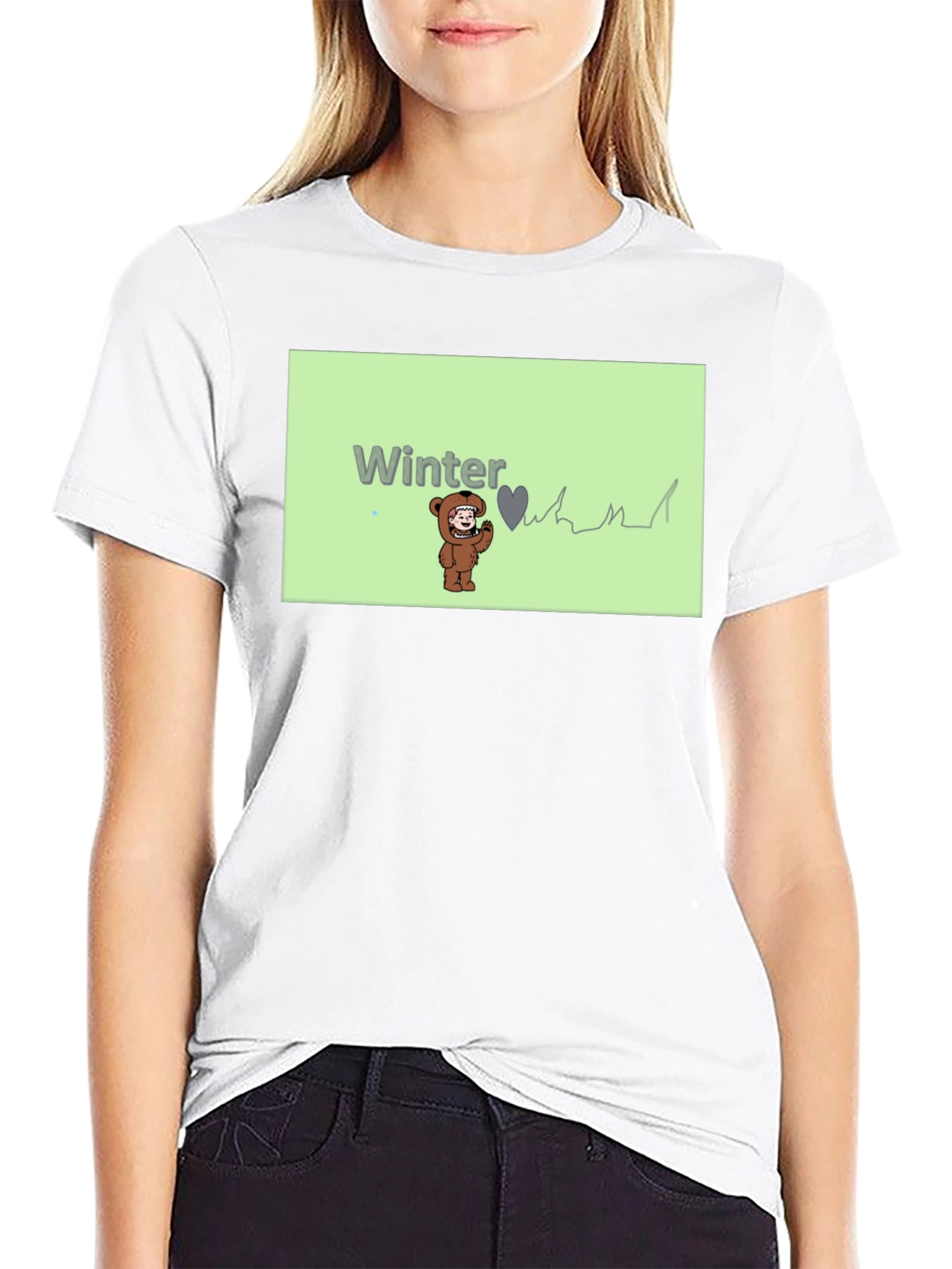 Winter Love Bear Graphic Tee