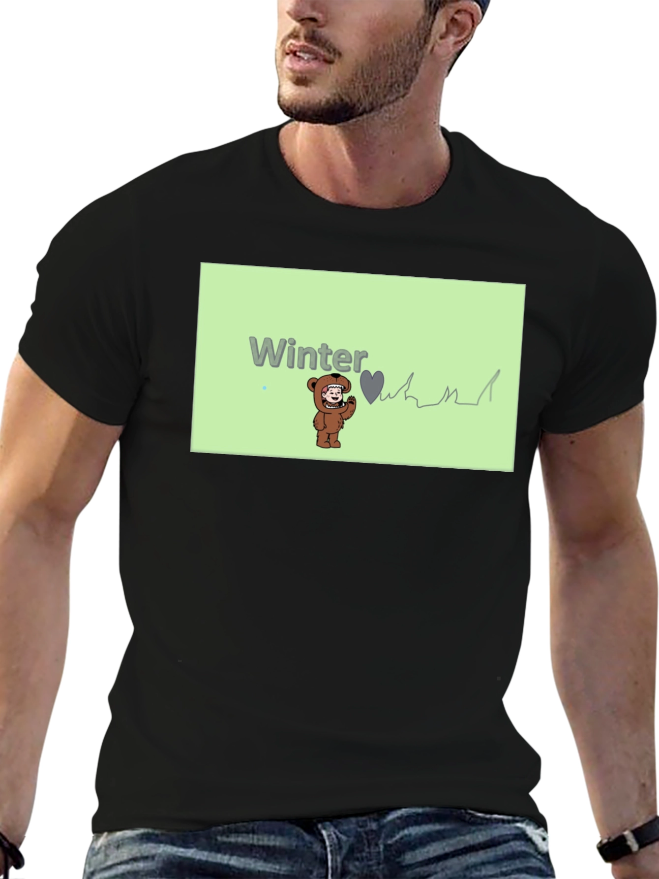 Winter Love Bear Graphic Tee