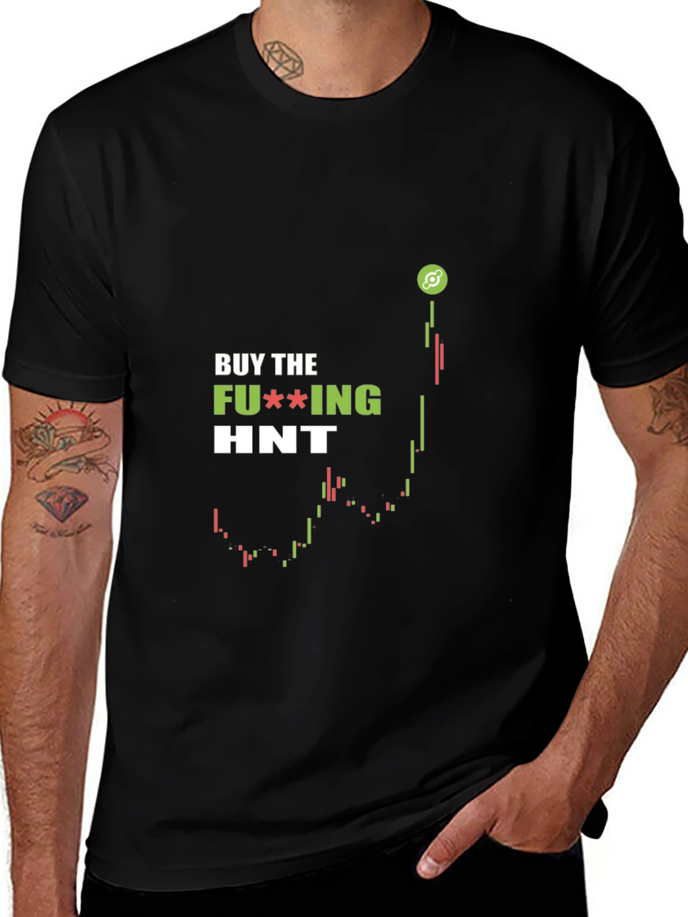 Buy the HNT Cryptocurrency Chart T-Shirt