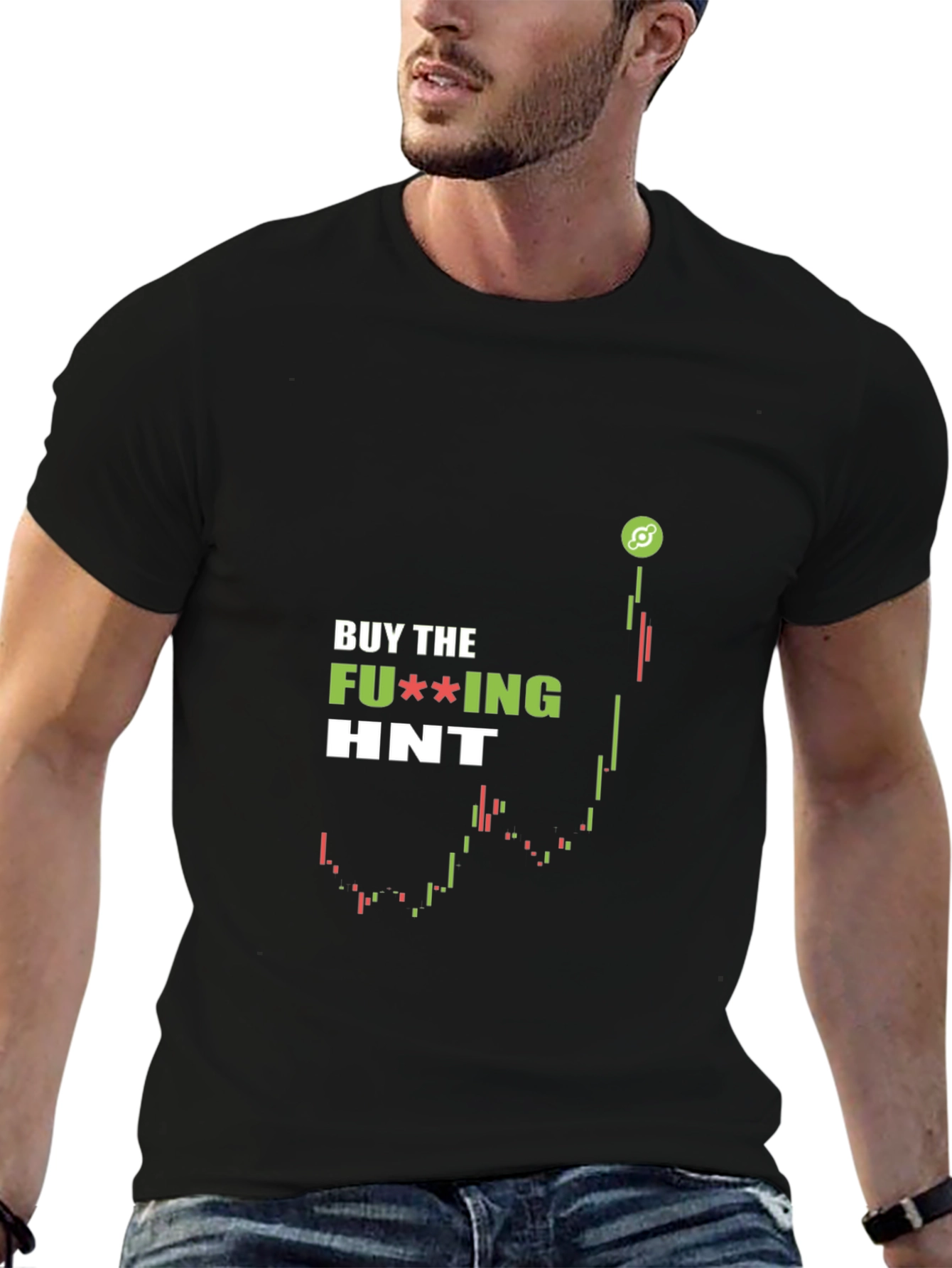 Buy the HNT Cryptocurrency Chart T-Shirt
