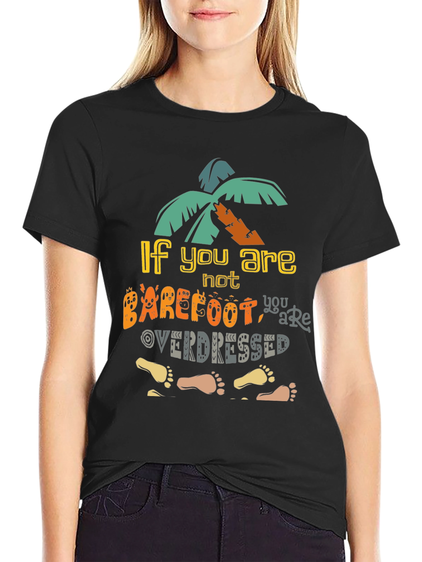 Barefoot Overdressed Graphic Tee - Island Vibes T-Shirt