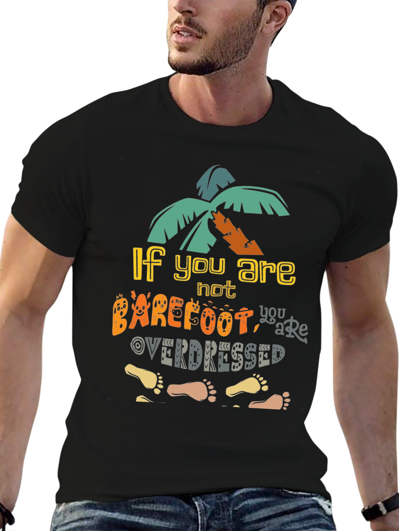 Barefoot Overdressed Graphic Tee - Island Vibes T-Shirt