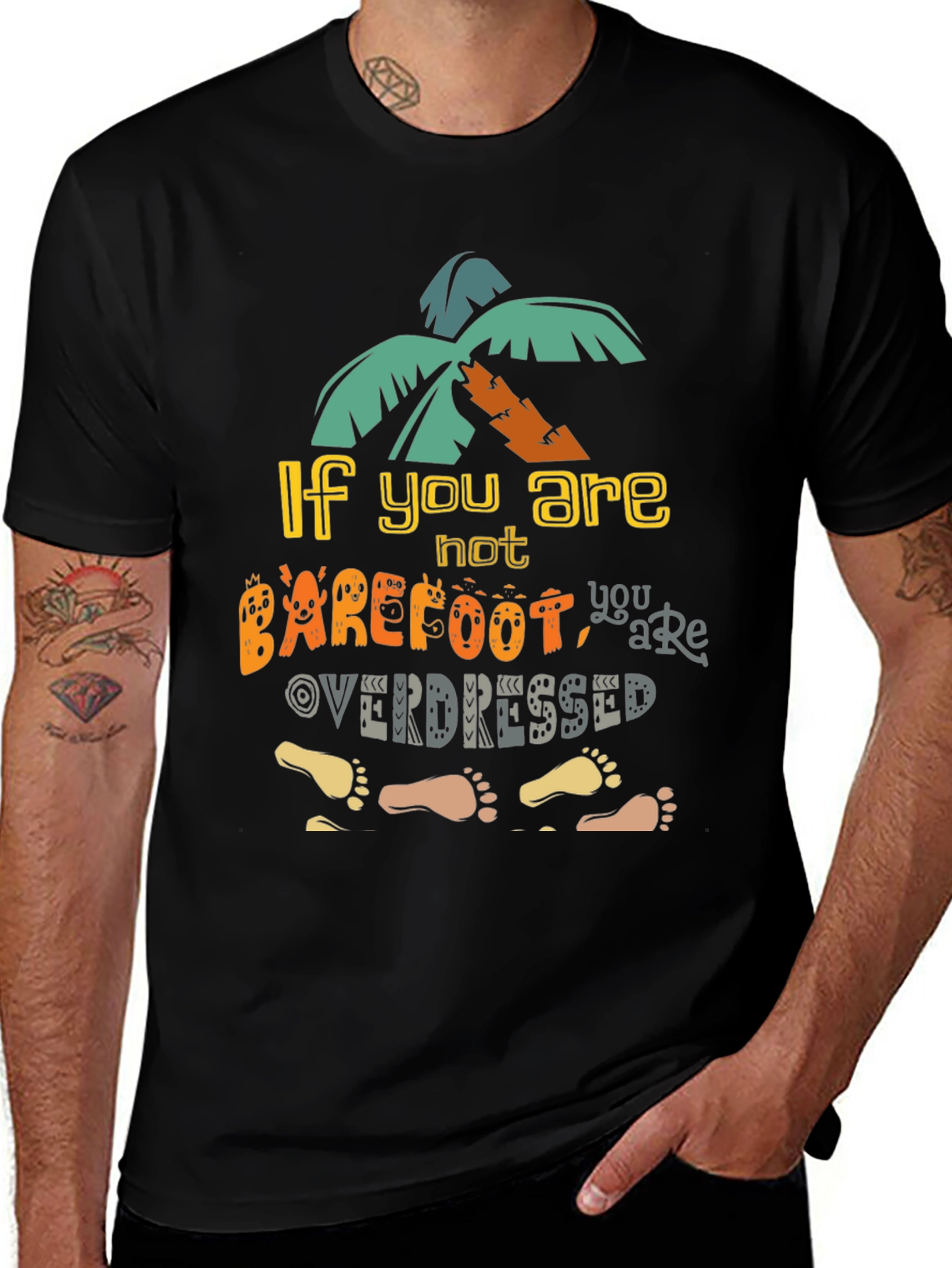 Barefoot Overdressed Graphic Tee - Island Vibes T-Shirt