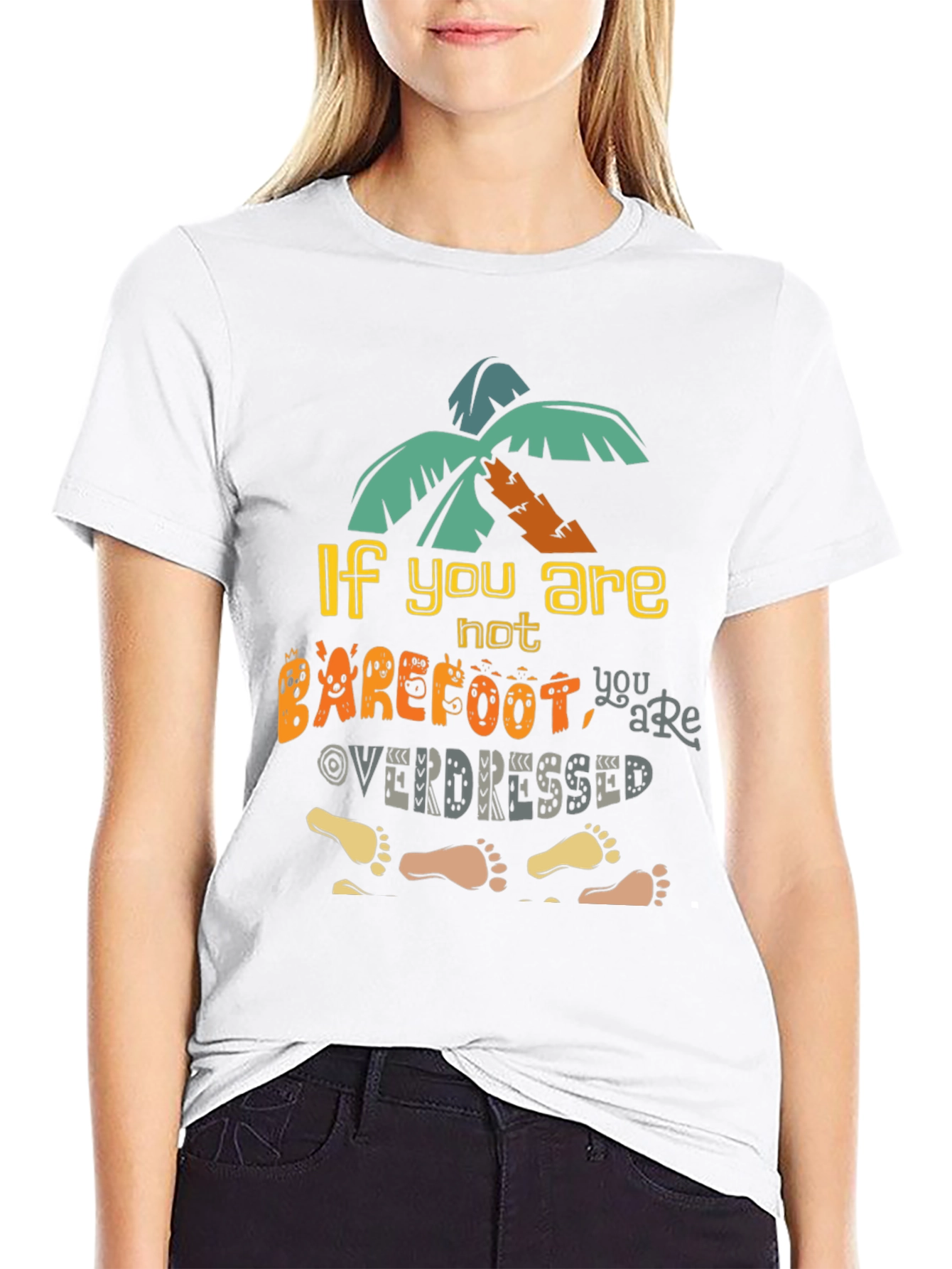 Barefoot Overdressed Graphic Tee - Island Vibes T-Shirt