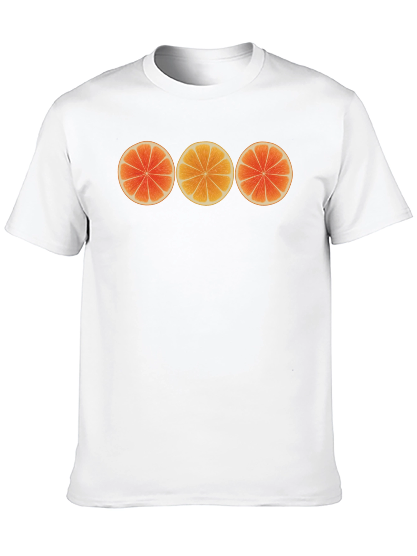 Citrus Slice Graphic Black T-Shirt