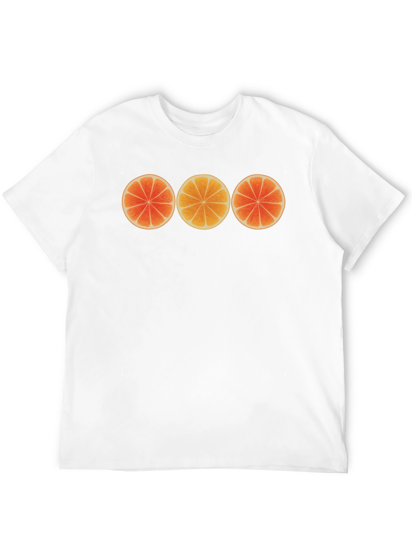 Citrus Slice Graphic Black T-Shirt