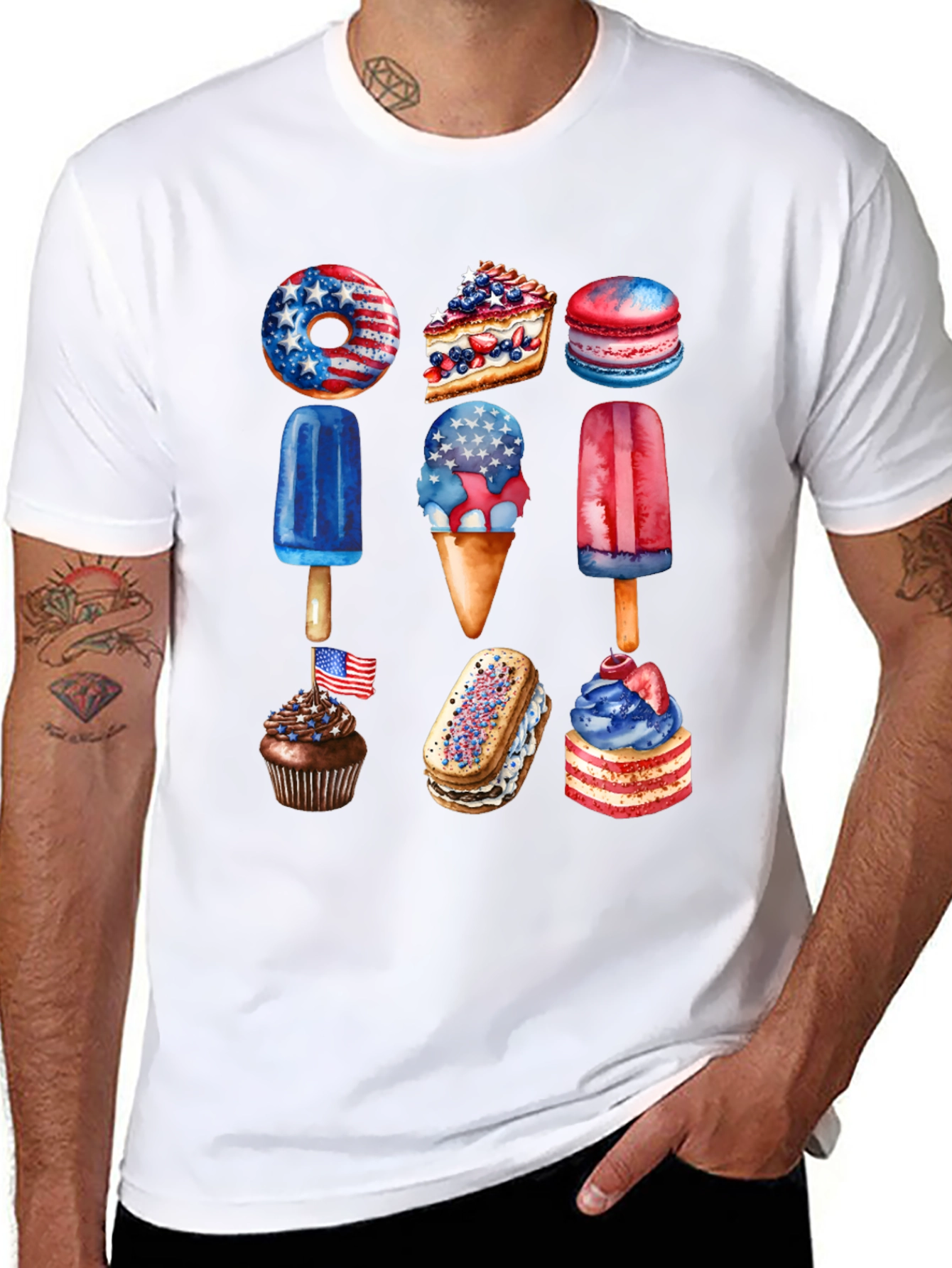 Patriotic Dessert T-Shirt: USA Sweets!