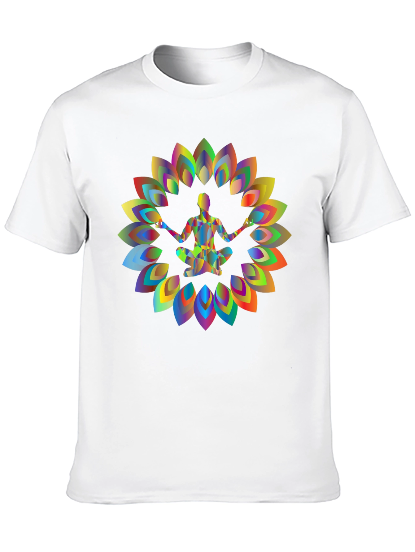 Yoga Meditation Chakra Black T-Shirt