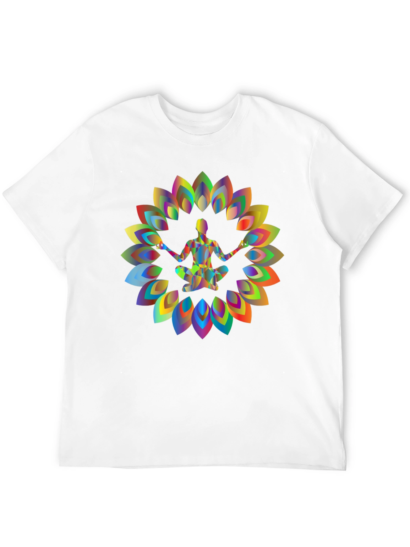 Yoga Meditation Chakra Black T-Shirt