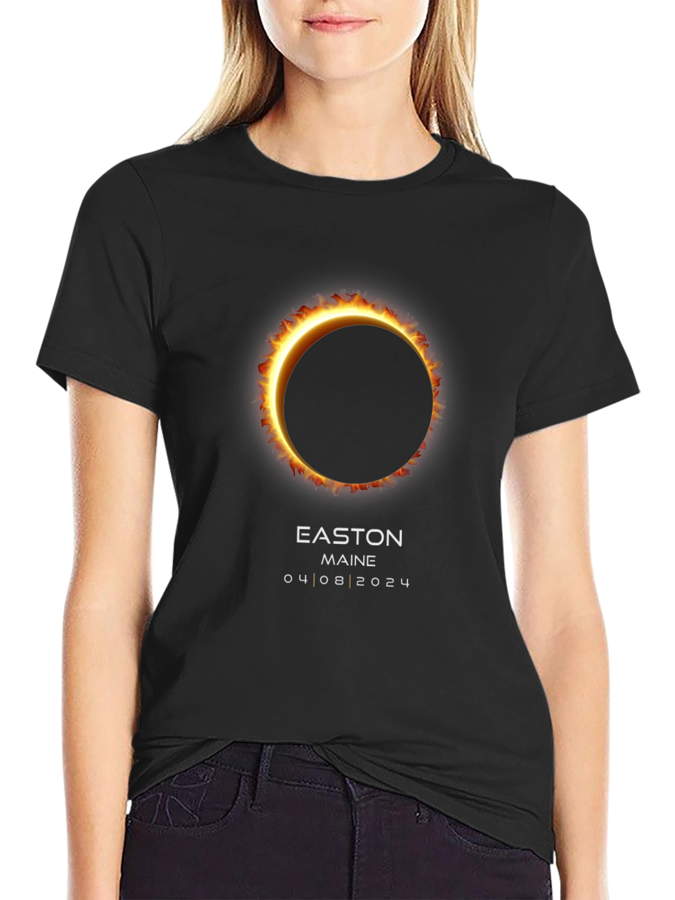 Easton Maine Eclipse T-Shirt April 8 2024