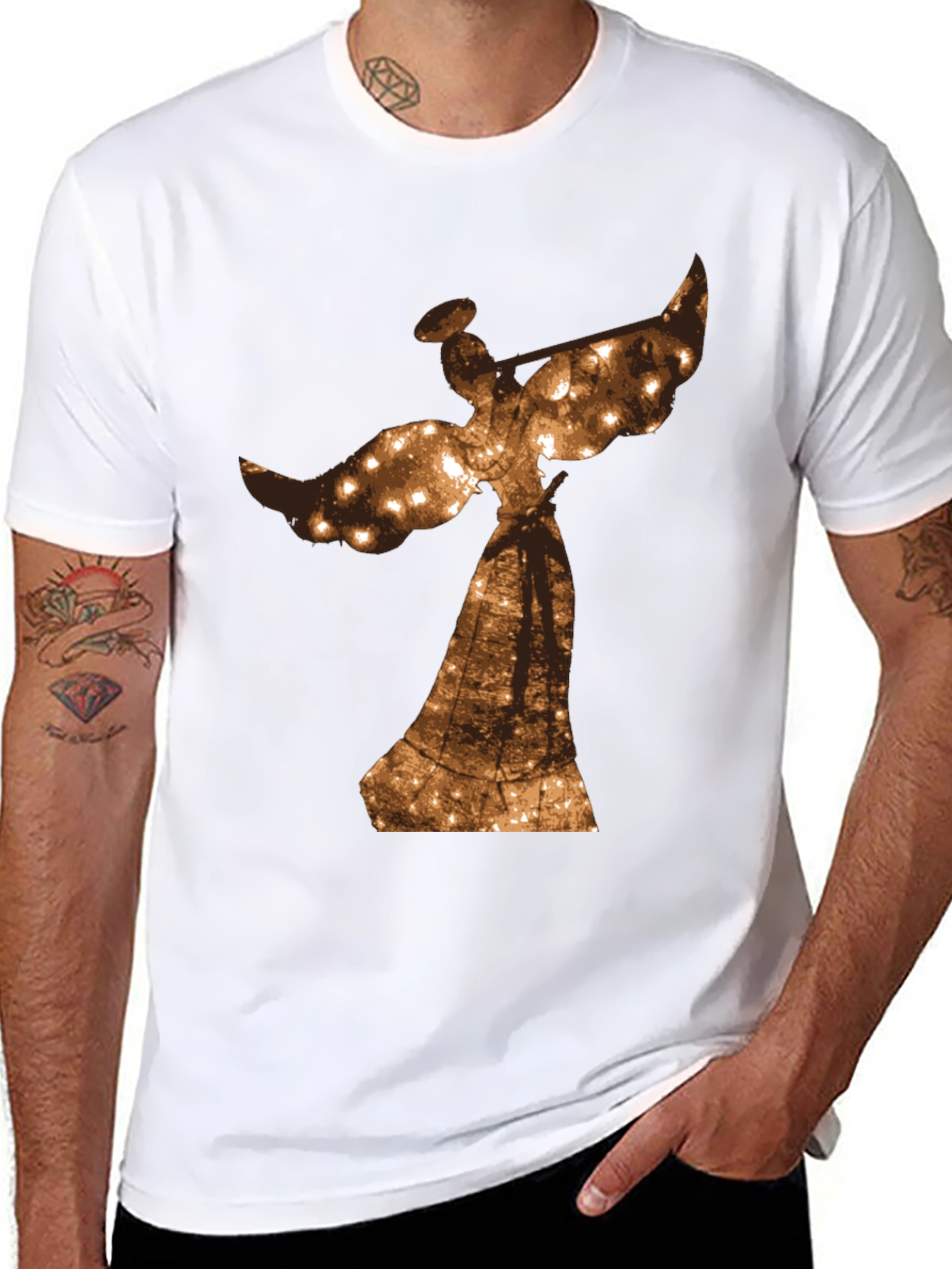 Angel Lights T-Shirt - Holiday Cheer