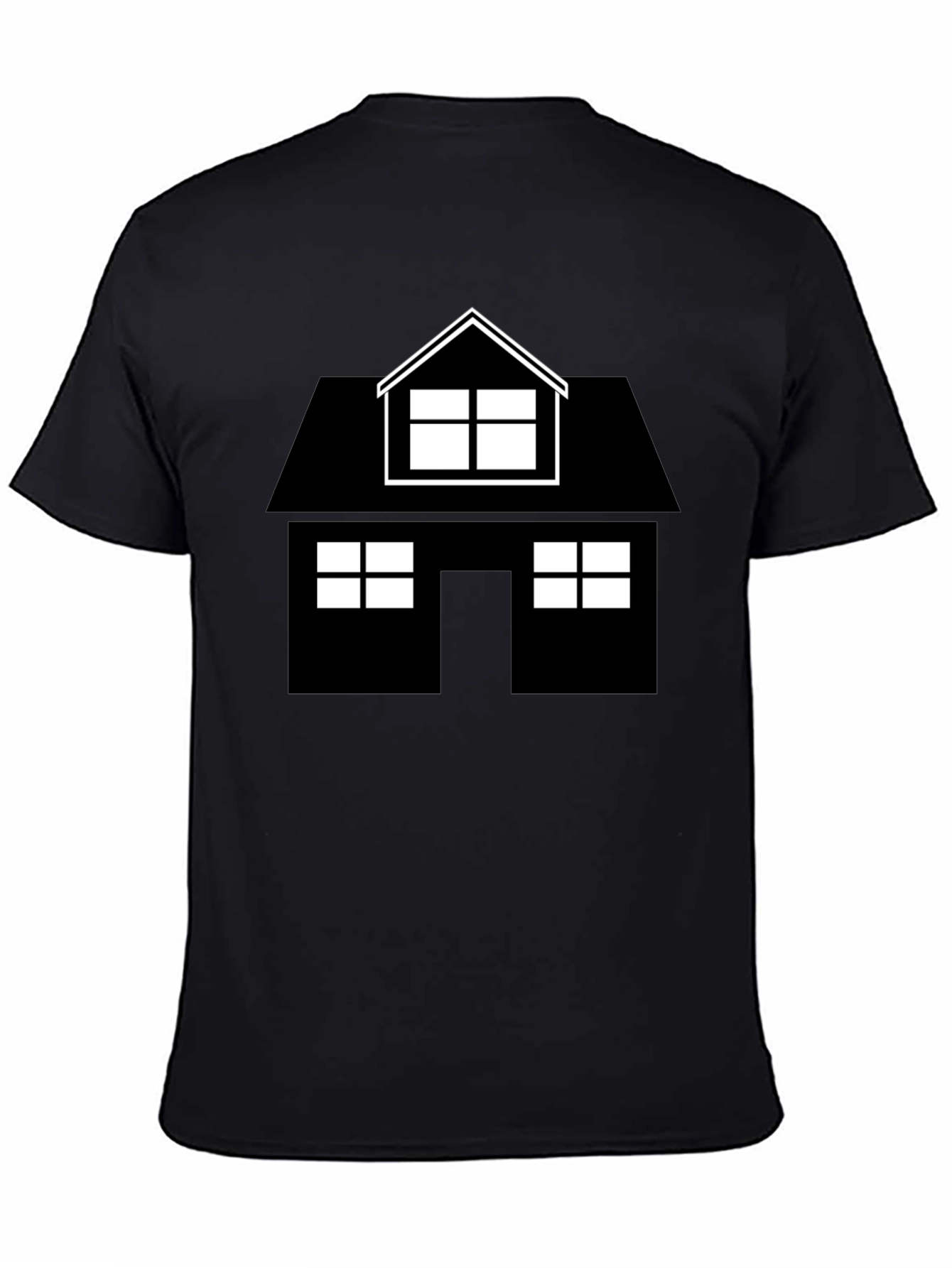 House Graphic Black T-Shirt
