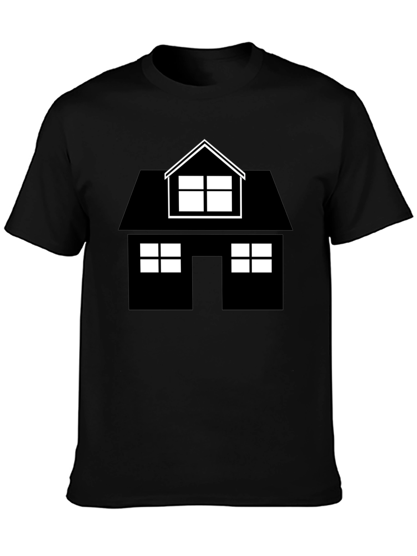 House Graphic Black T-Shirt