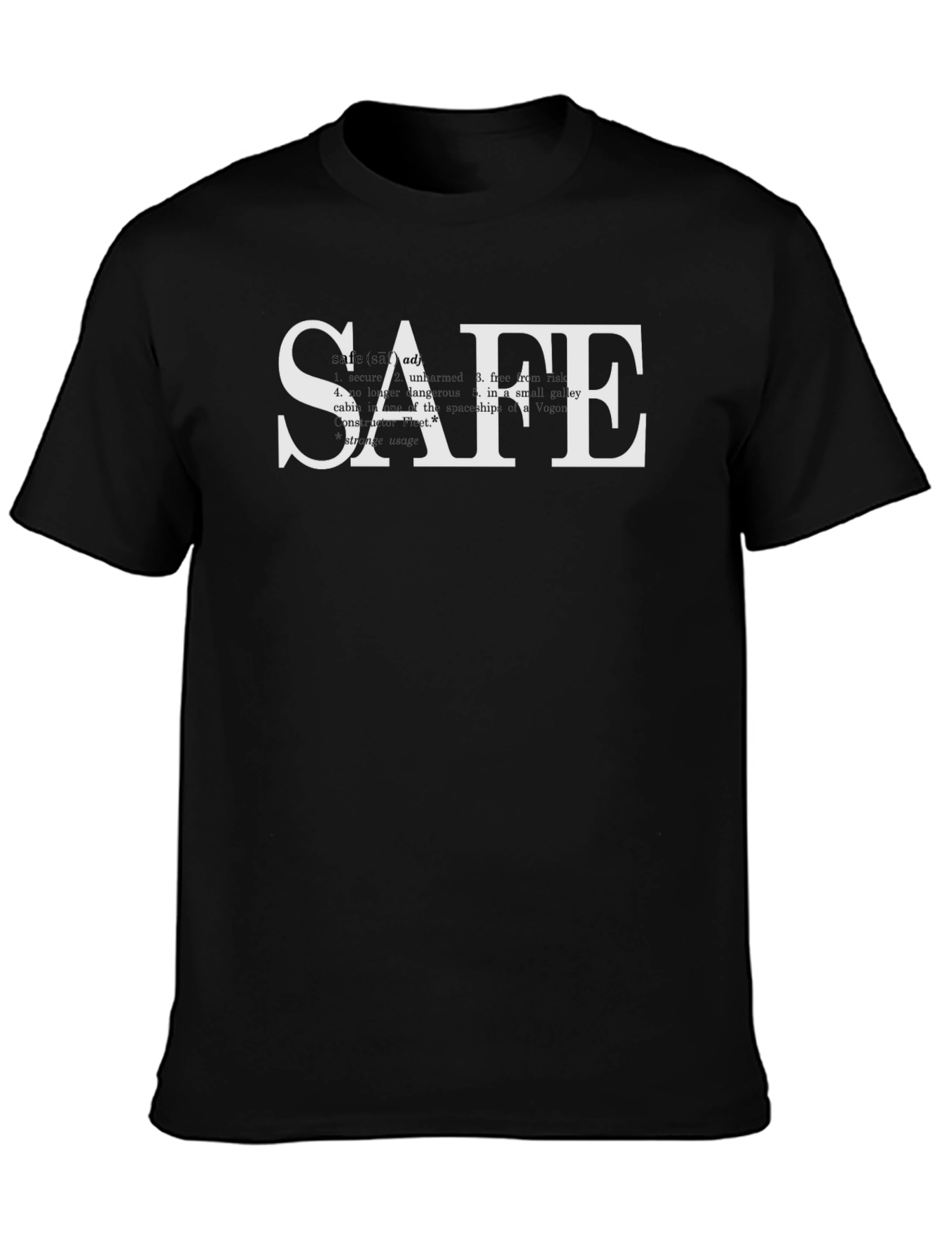 SAFE Graphic Print Black T-Shirt