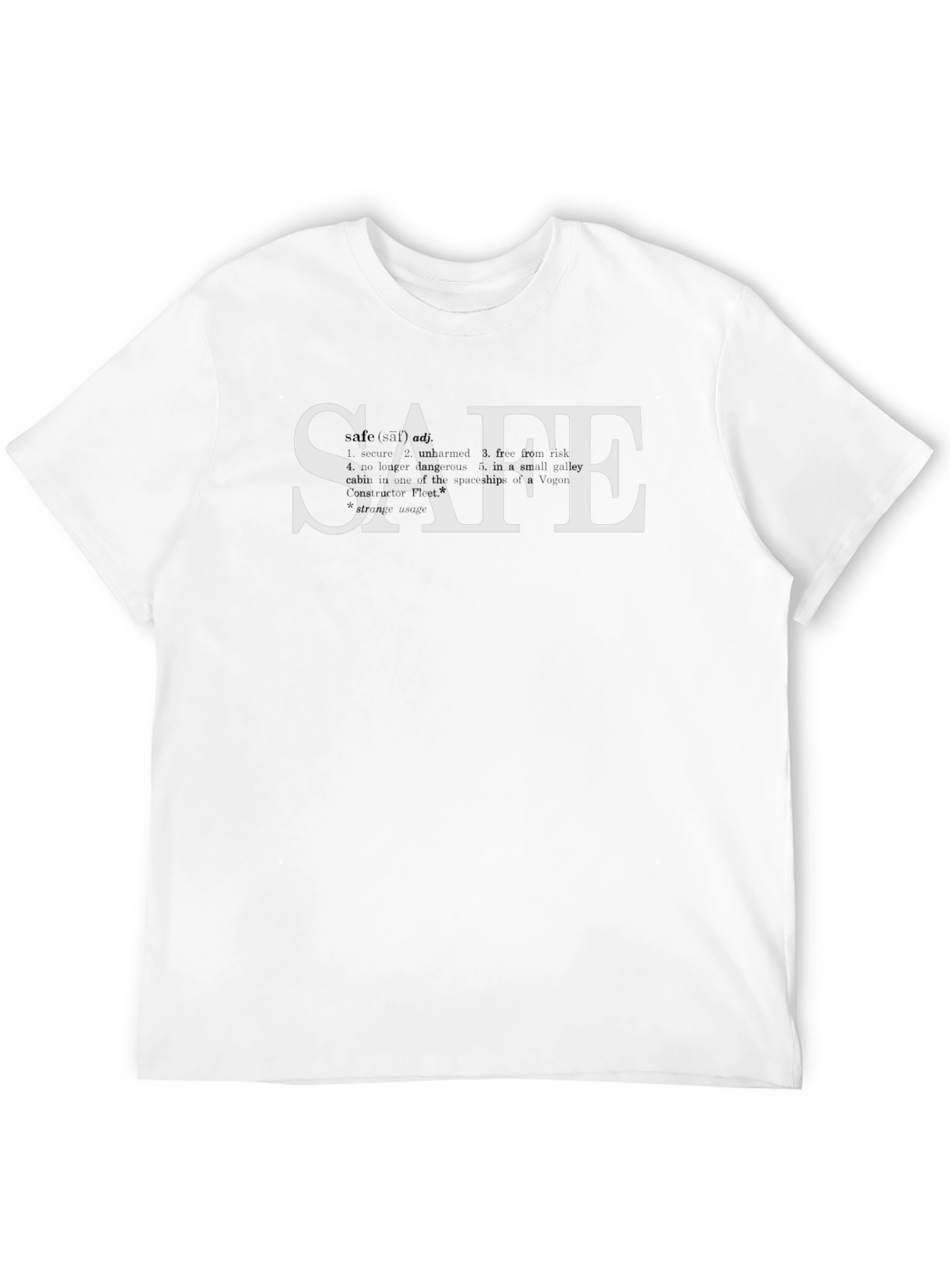 SAFE Graphic Print Black T-Shirt