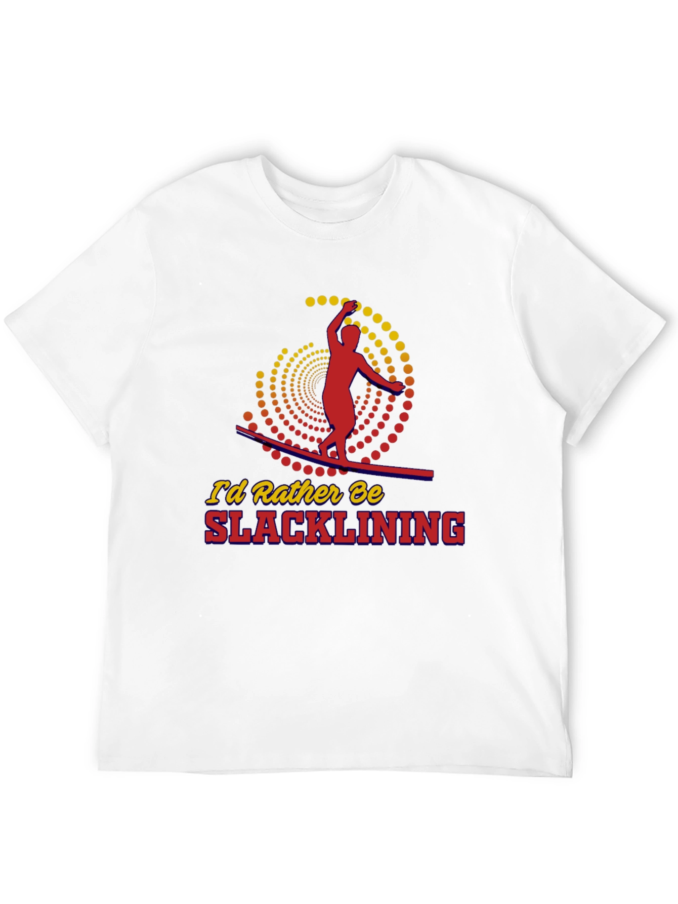 Slacklining Graphic Tee - Black Cotton T-Shirt