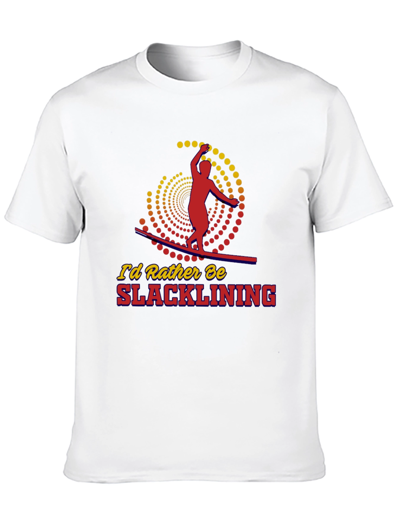 Slacklining Graphic Tee - Black Cotton T-Shirt