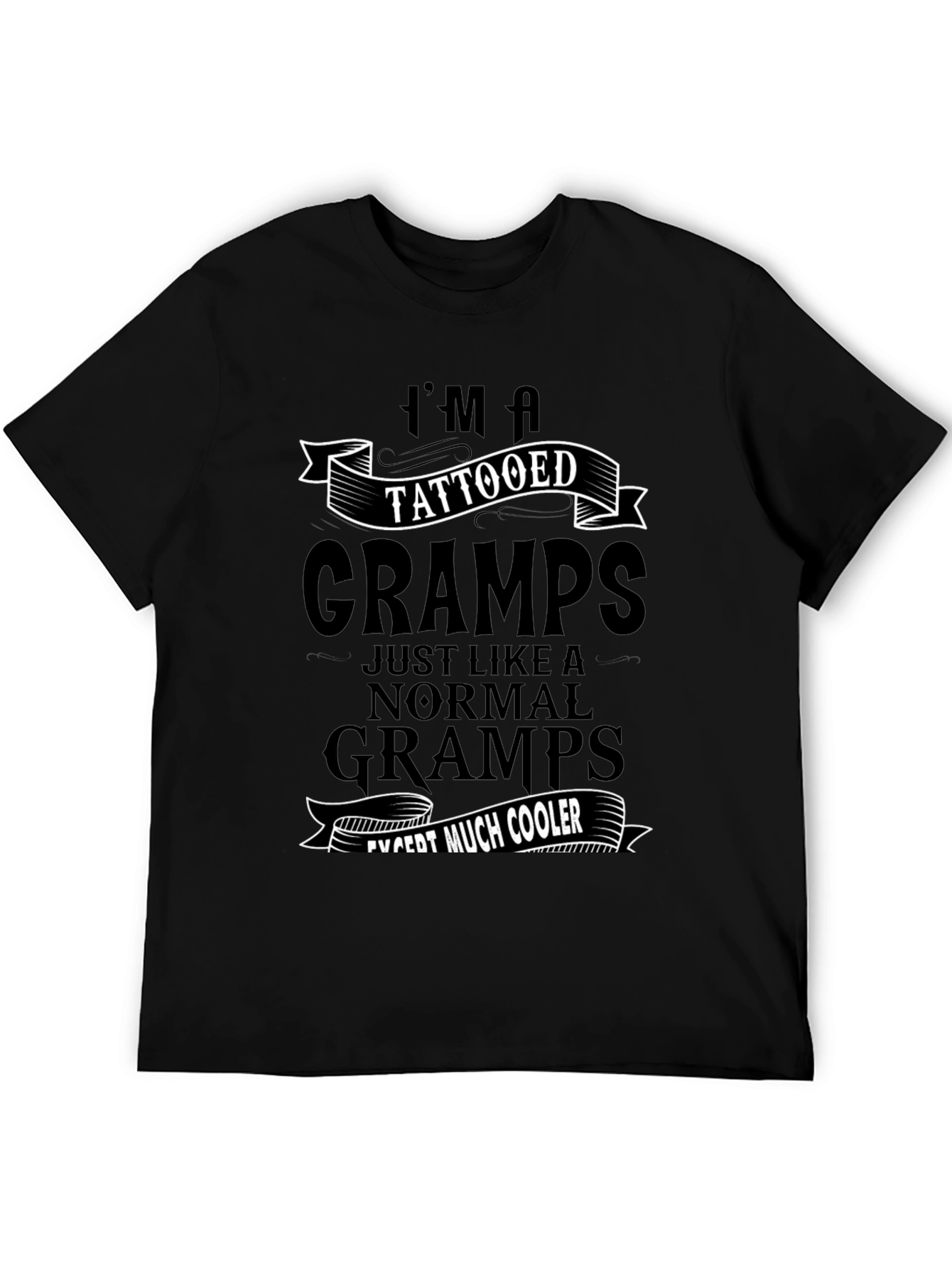 Tattooed Gramps T-Shirt - Cool Grandfather Tee