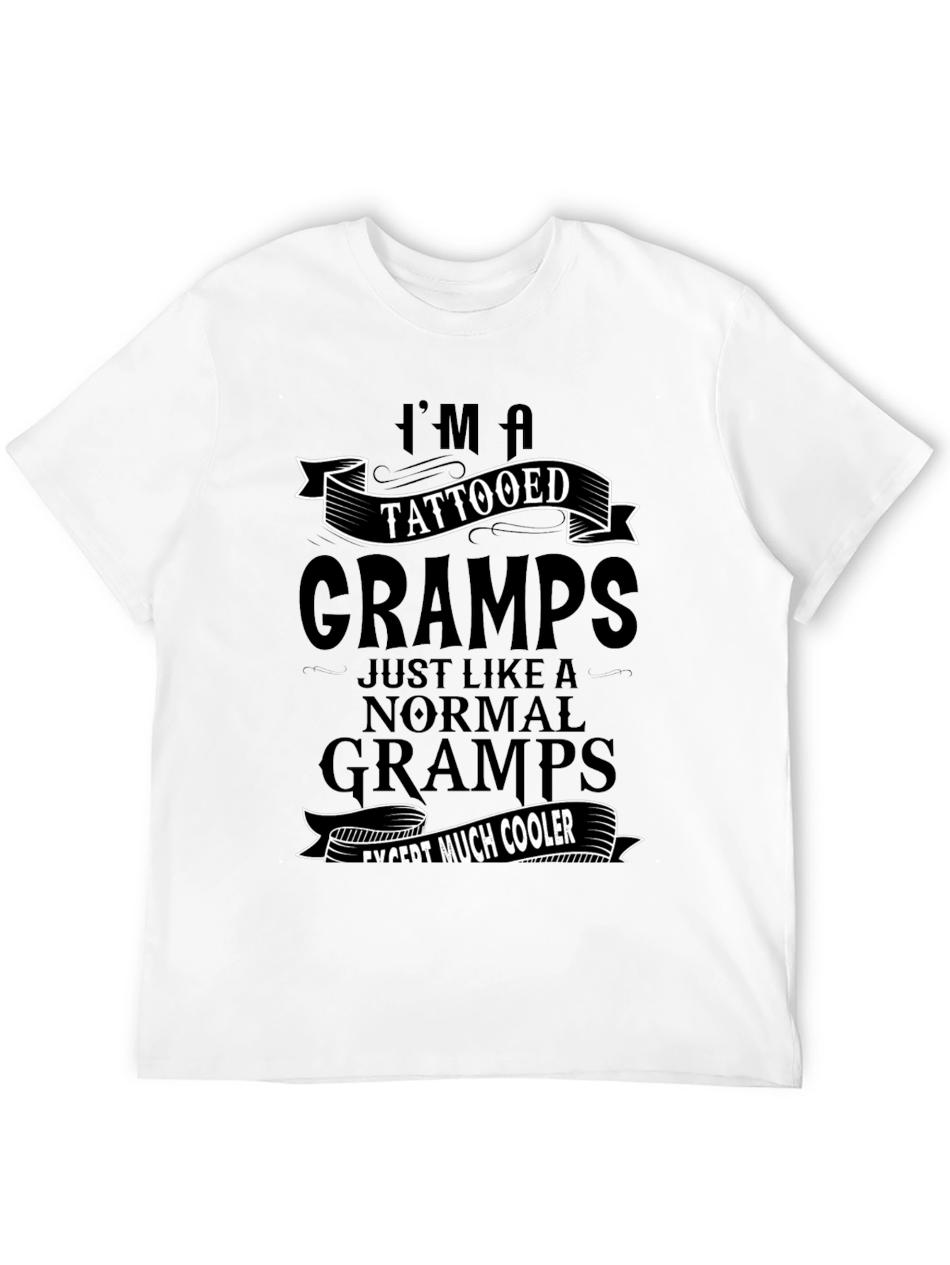 Tattooed Gramps T-Shirt - Cool Grandfather Tee