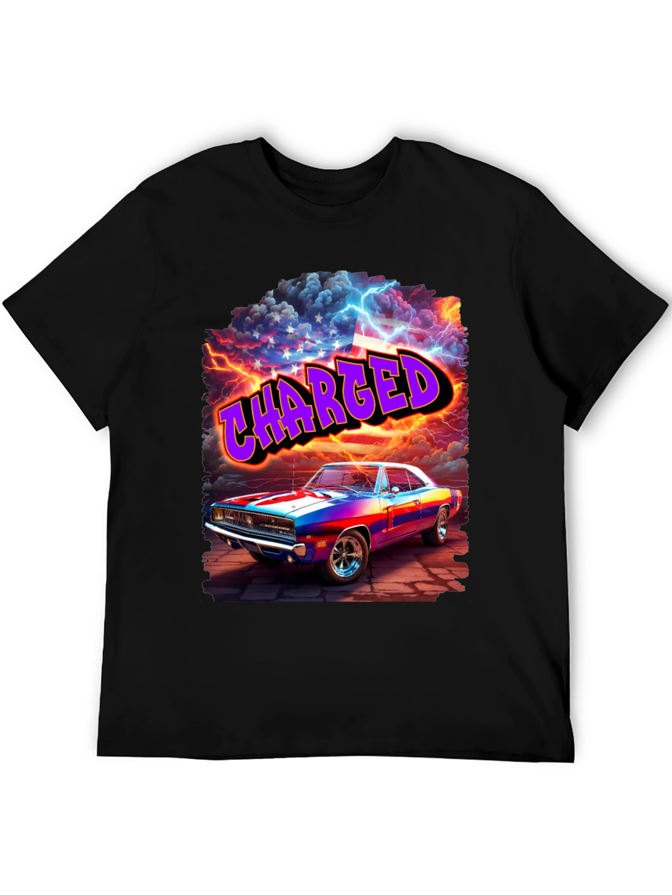 Charged Classic Car Graphic T-Shirt