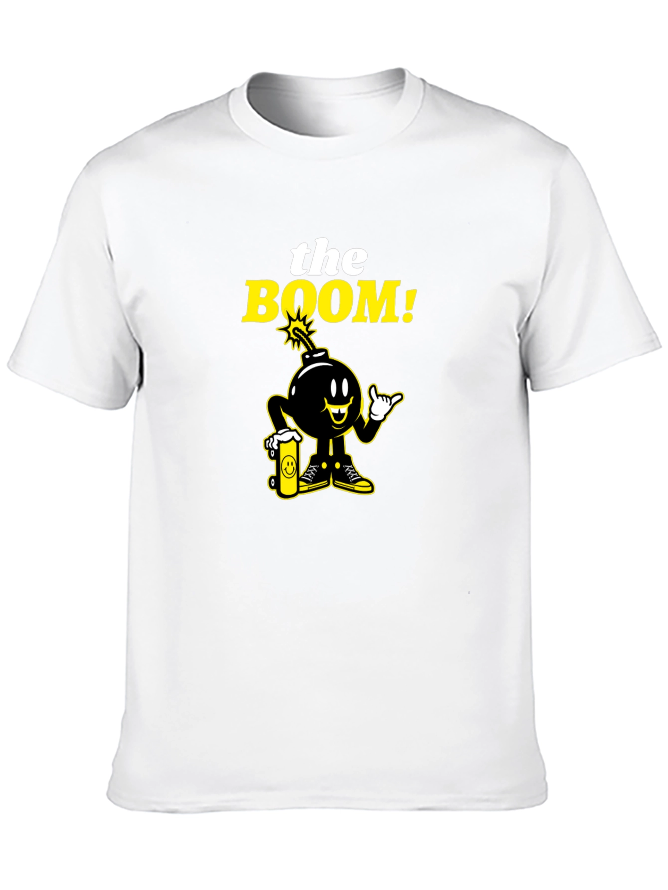 The Boom! Black Graphic Print Crew Neck T-Shirt