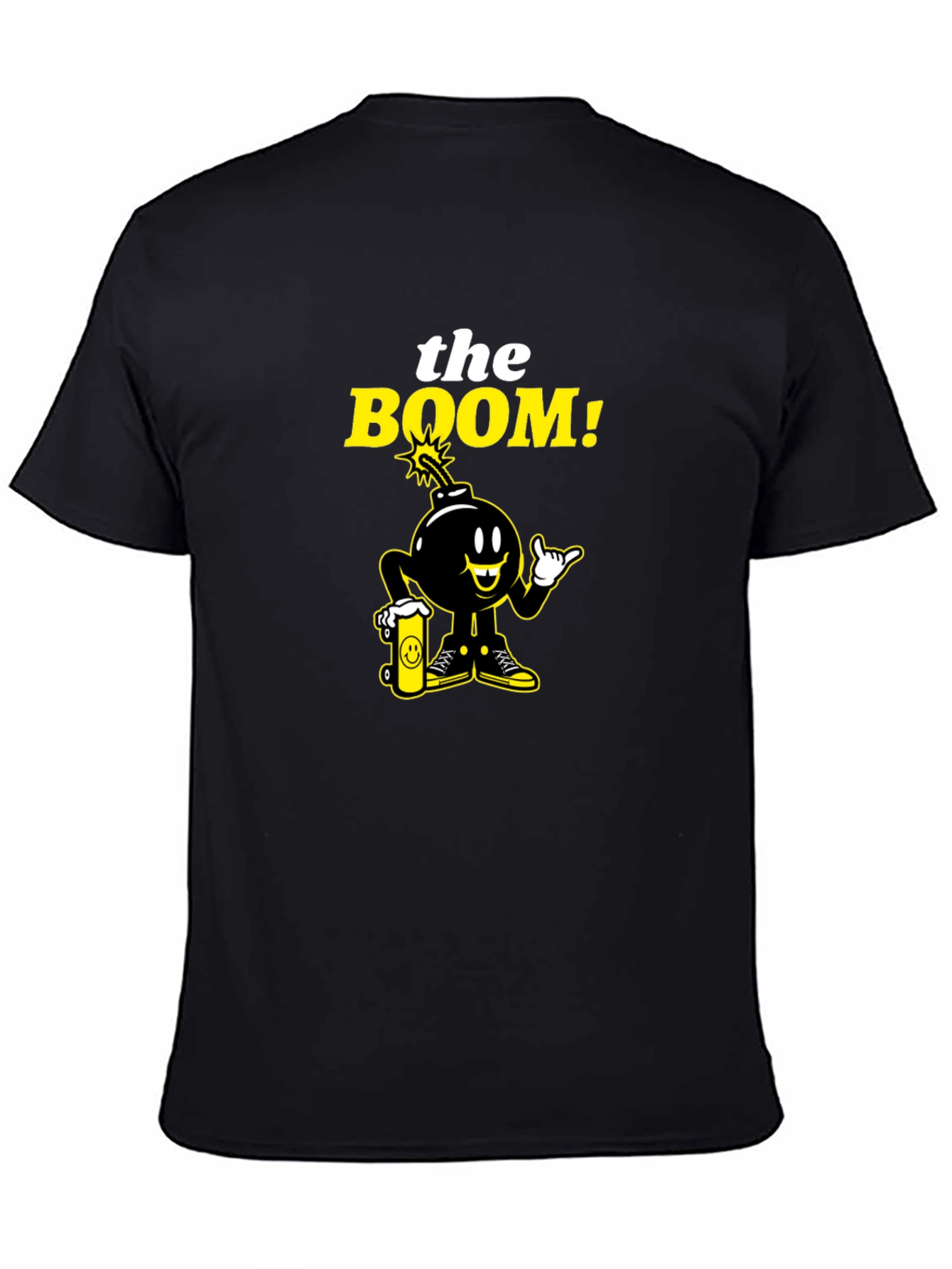 The Boom! Black Graphic Print Crew Neck T-Shirt
