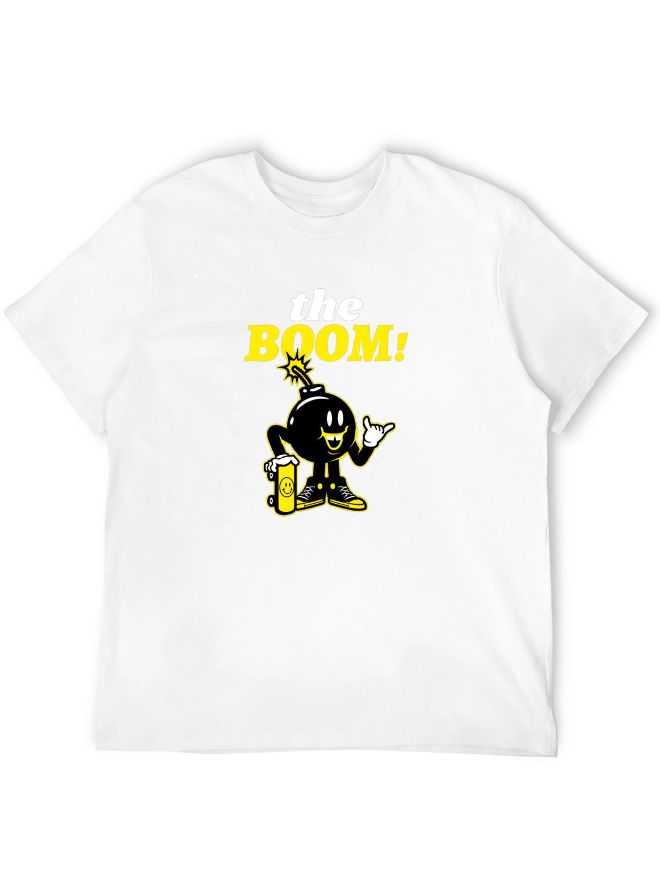 The Boom! Black Graphic Print Crew Neck T-Shirt