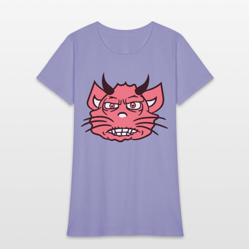 Demon Monster Cat Halloween Fun Horror Devil Horns