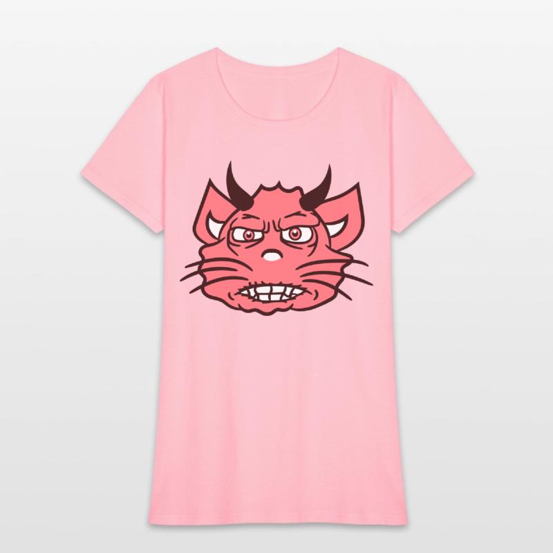 Demon Monster Cat Halloween Fun Horror Devil Horns