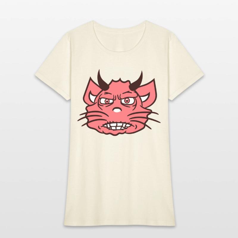 Demon Monster Cat Halloween Fun Horror Devil Horns