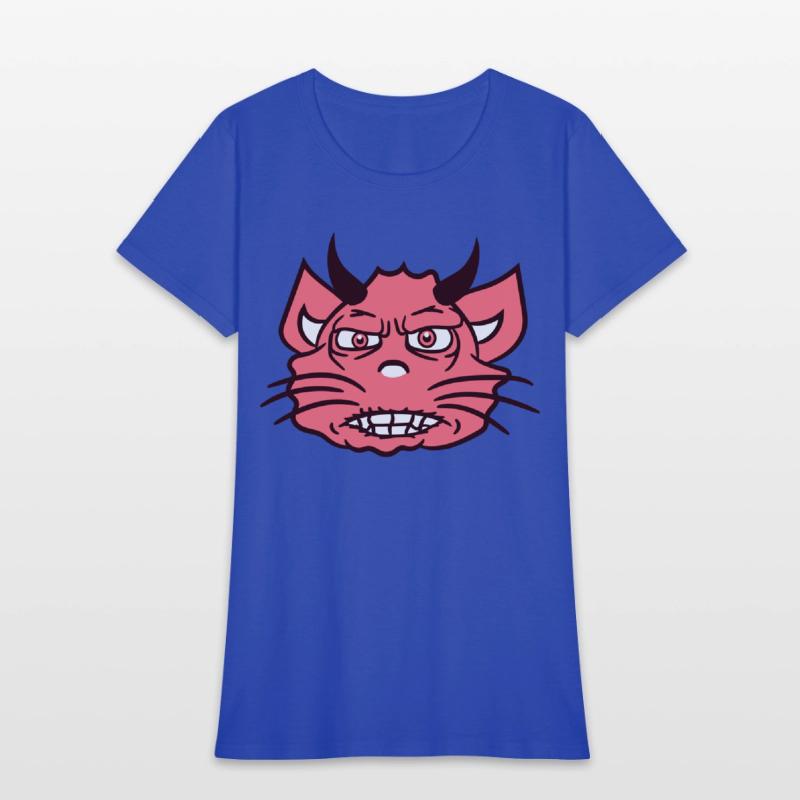 Demon Monster Cat Halloween Fun Horror Devil Horns