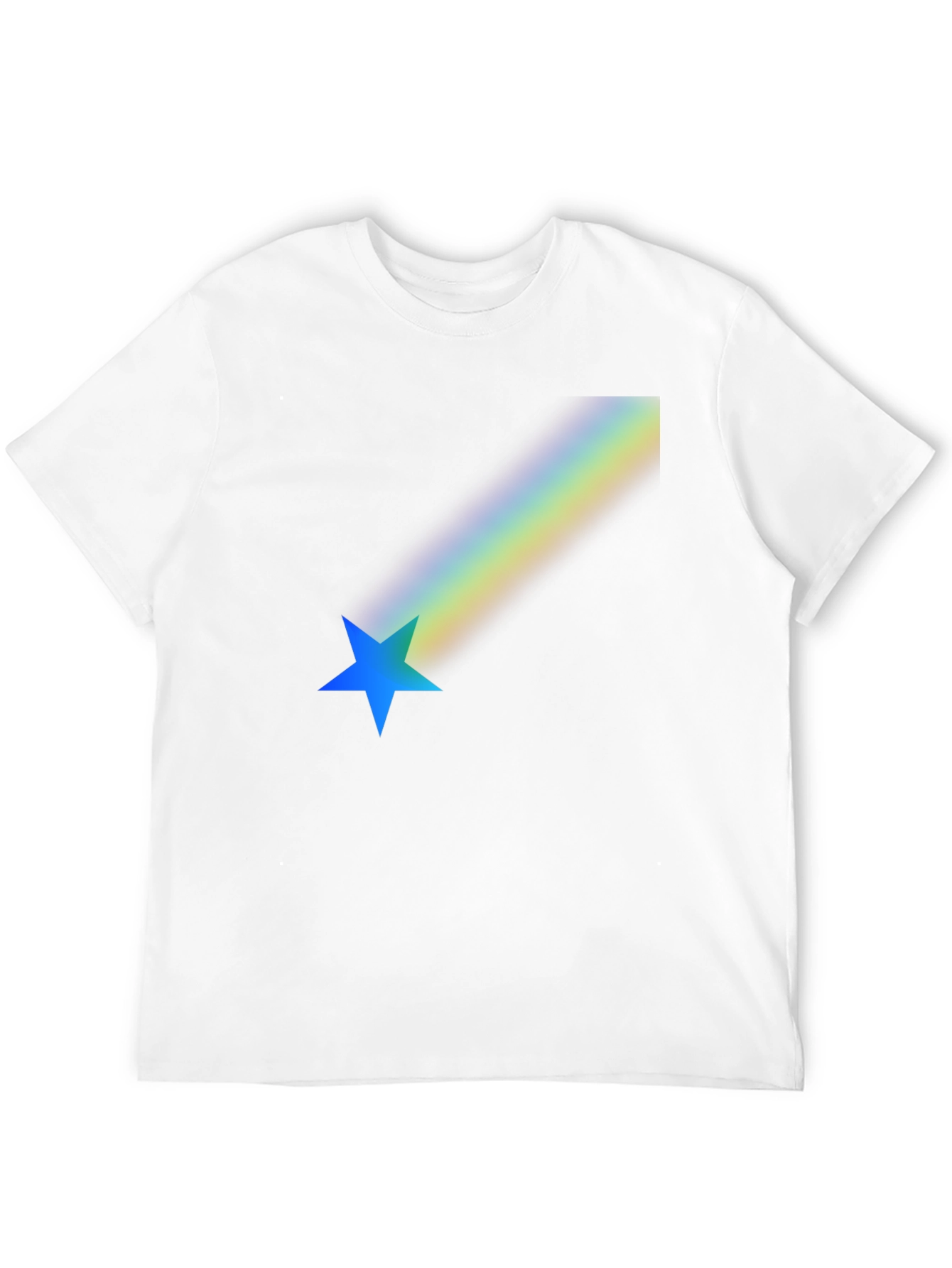 Rainbow Star Black T-Shirt