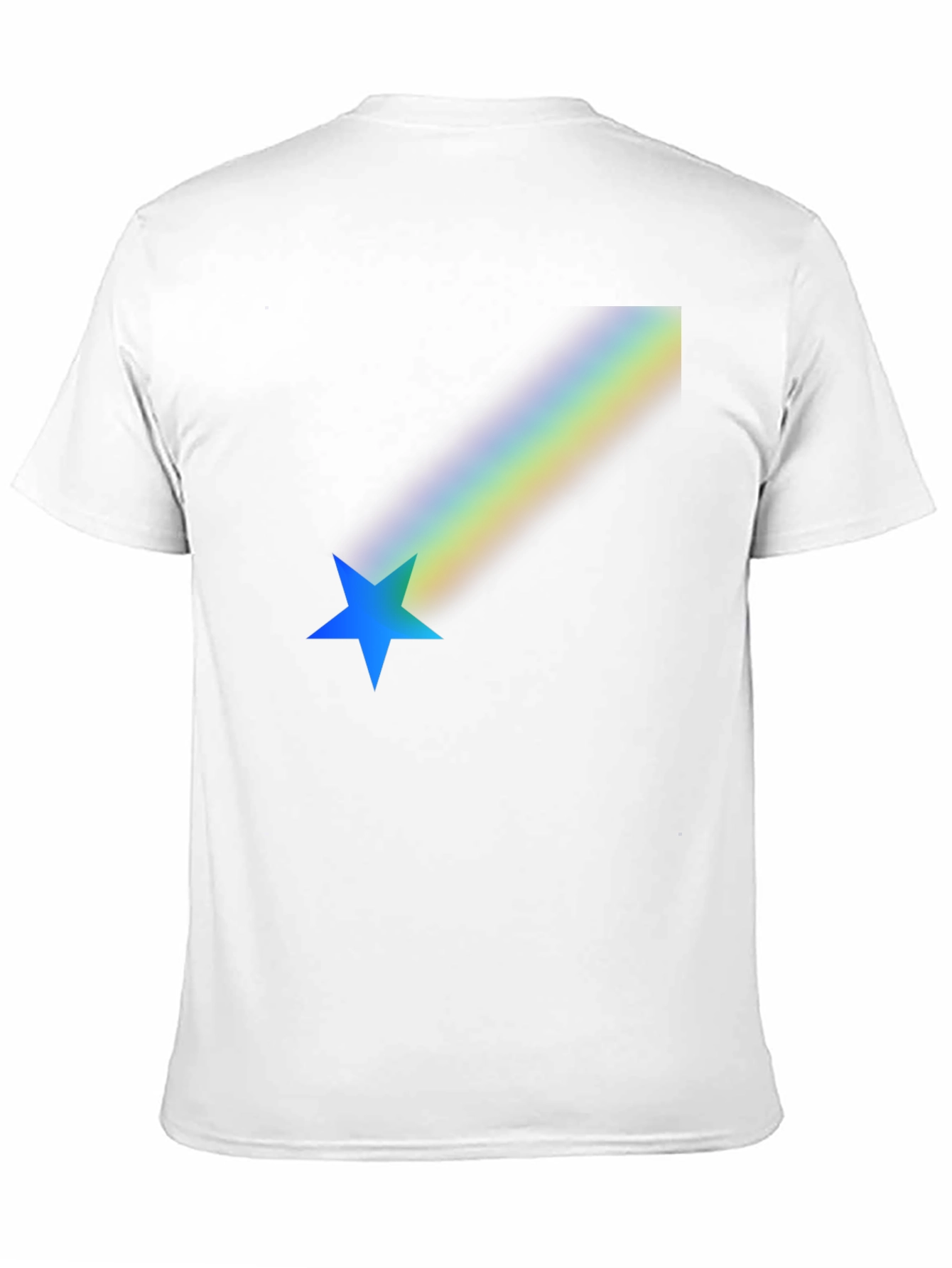 Rainbow Star Black T-Shirt