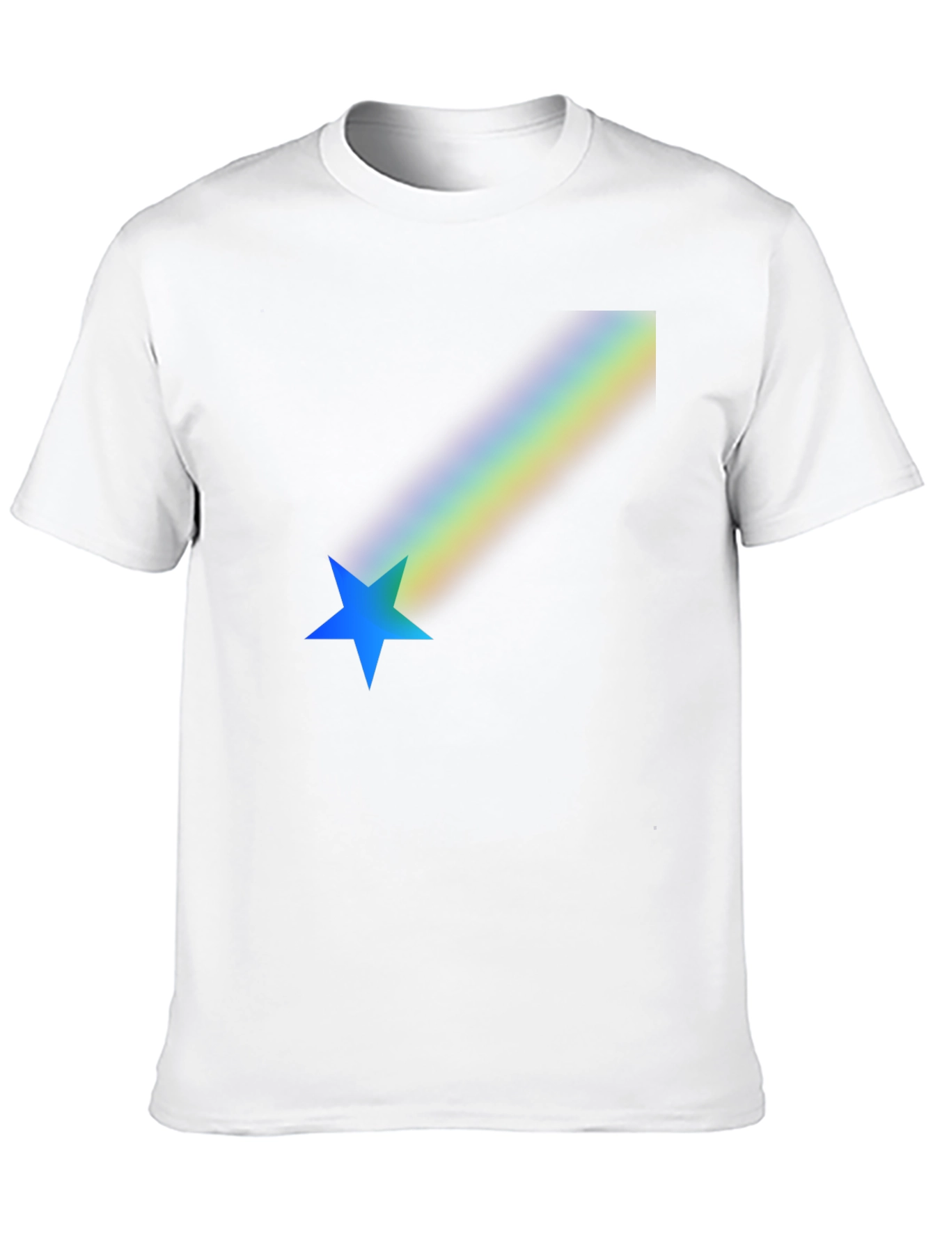 Rainbow Star Black T-Shirt